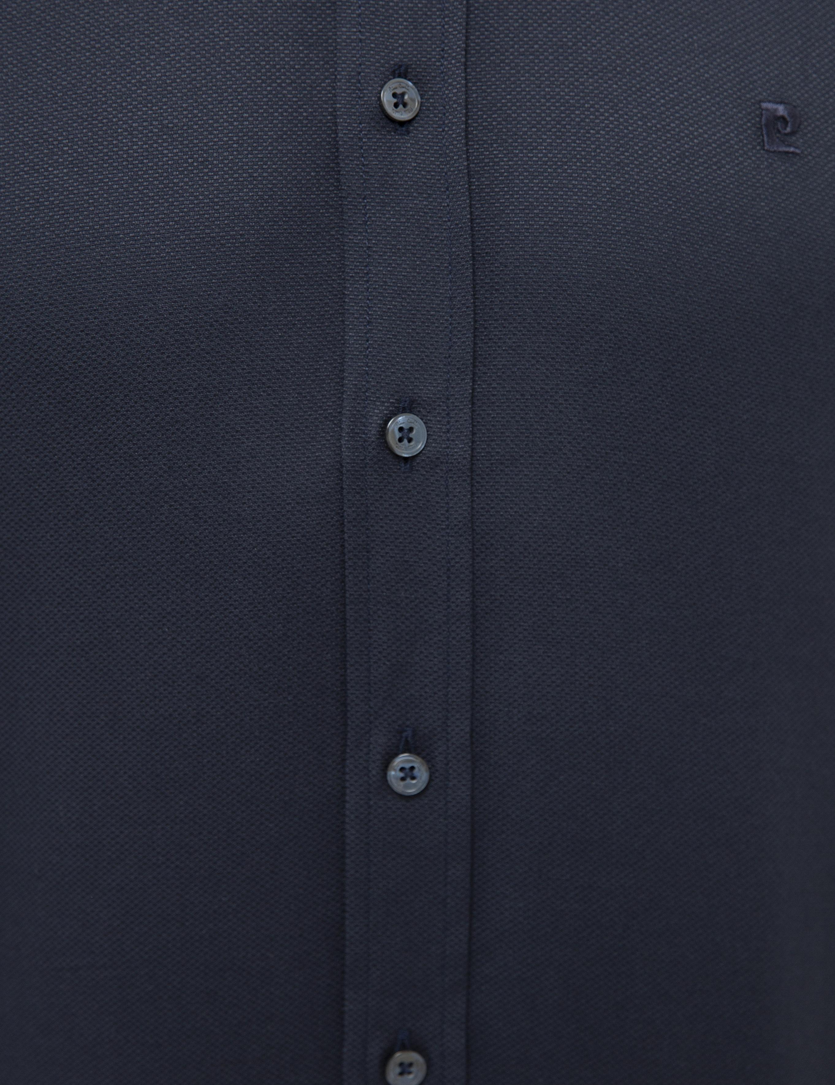 Lacivert Slim Fit Oxford Gömlek