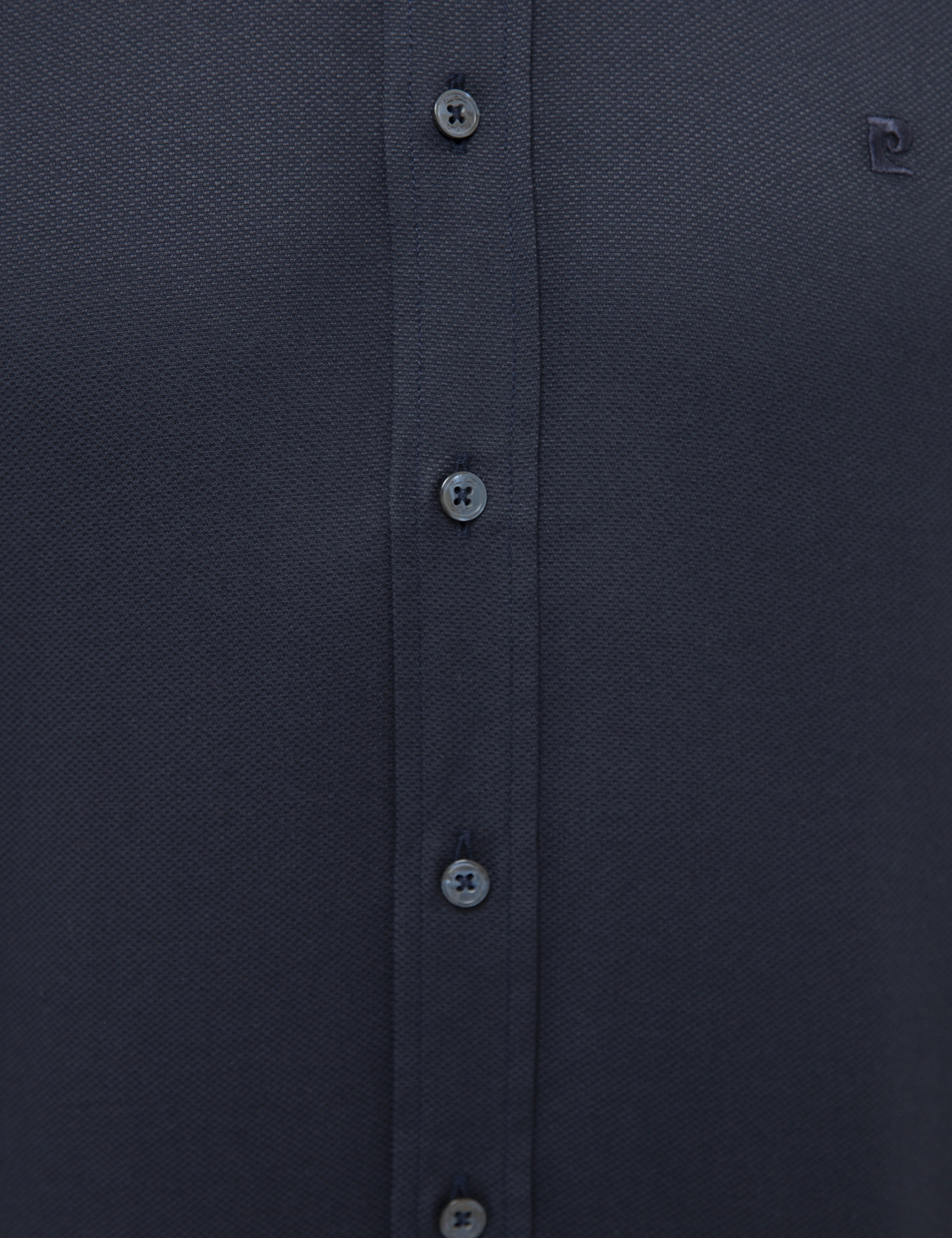 Lacivert Slim Fit Oxford Gömlek