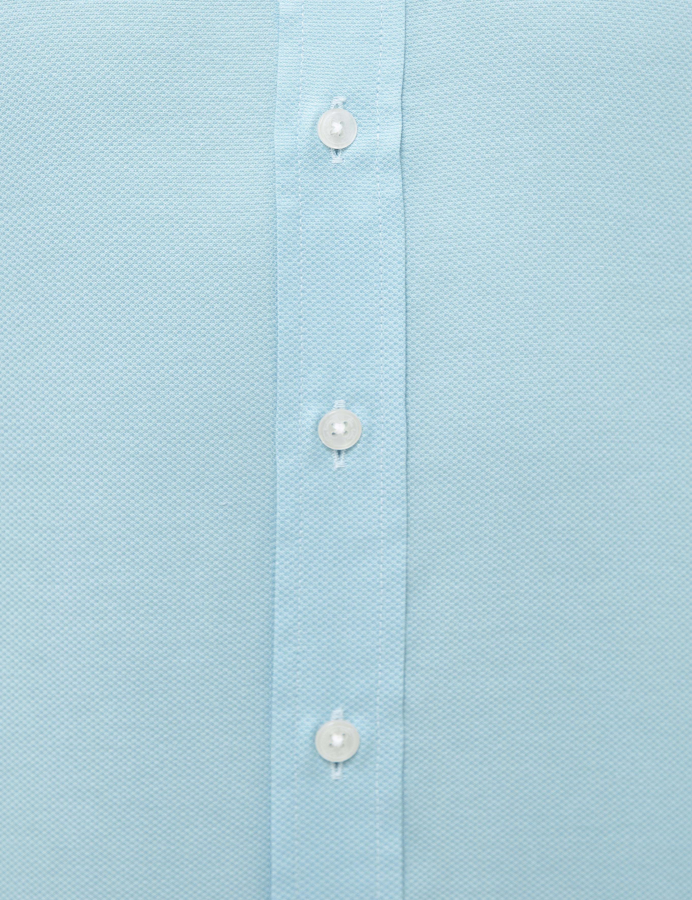 Petrol Mavi Slim Fit Oxford Gömlek