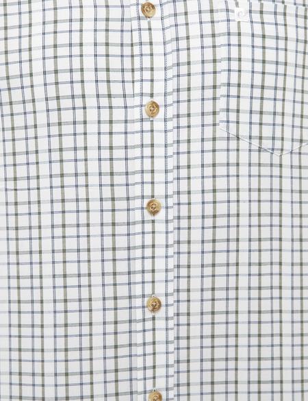 Yeşil Detaylı Regular Fit Kısa Kollu Gömlek - 50227431026