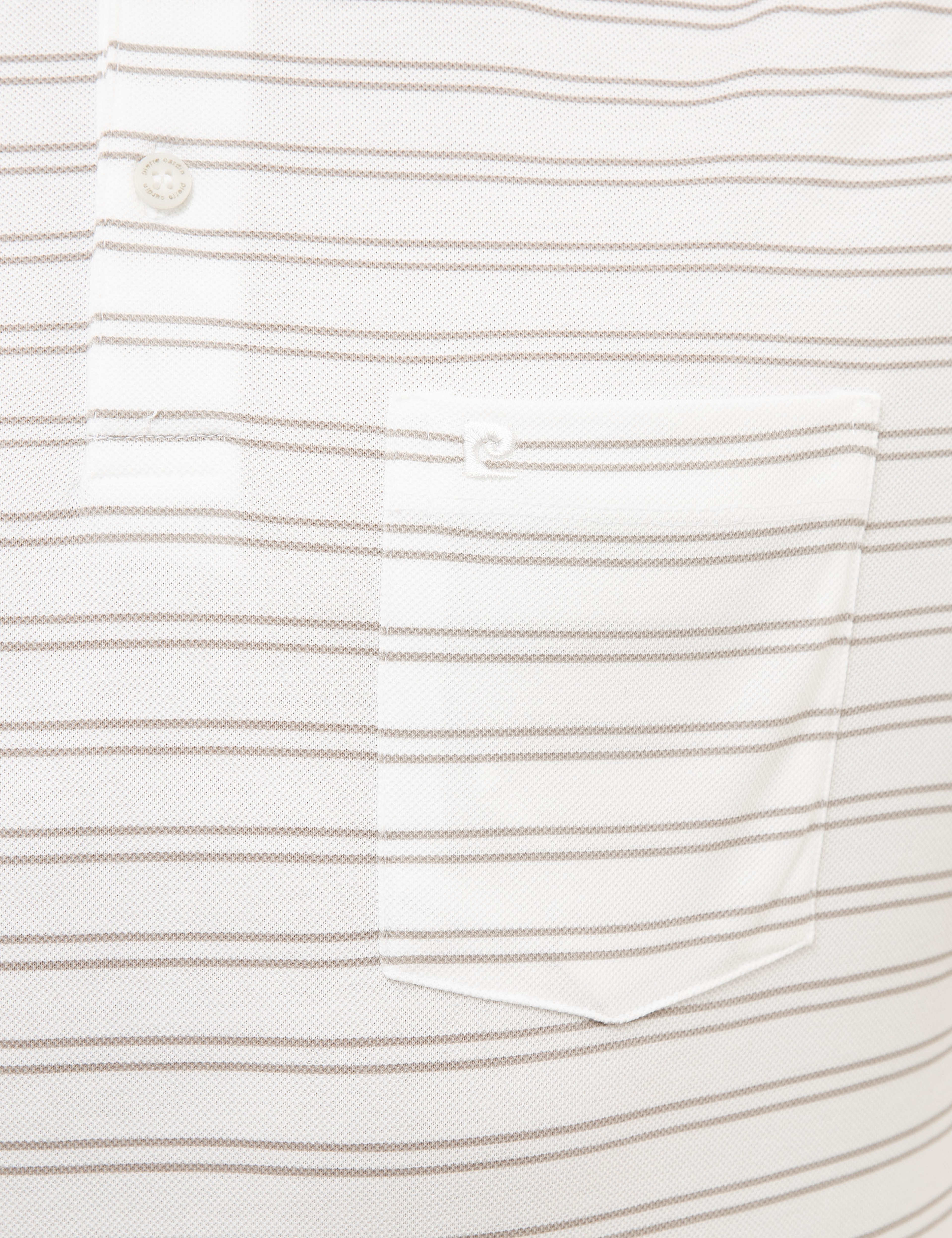 Beyaz Regular Fit Polo Yaka Tişört - Image 5