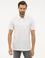 Beyaz Regular Fit Çizgili Polo Yaka Tişört