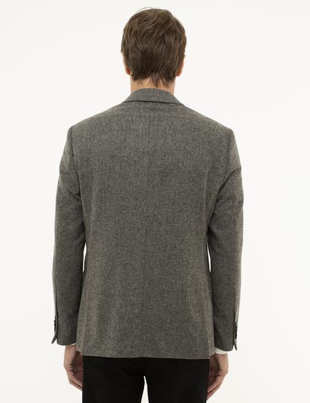 Gri Slim Fit Ceket - 50208604008