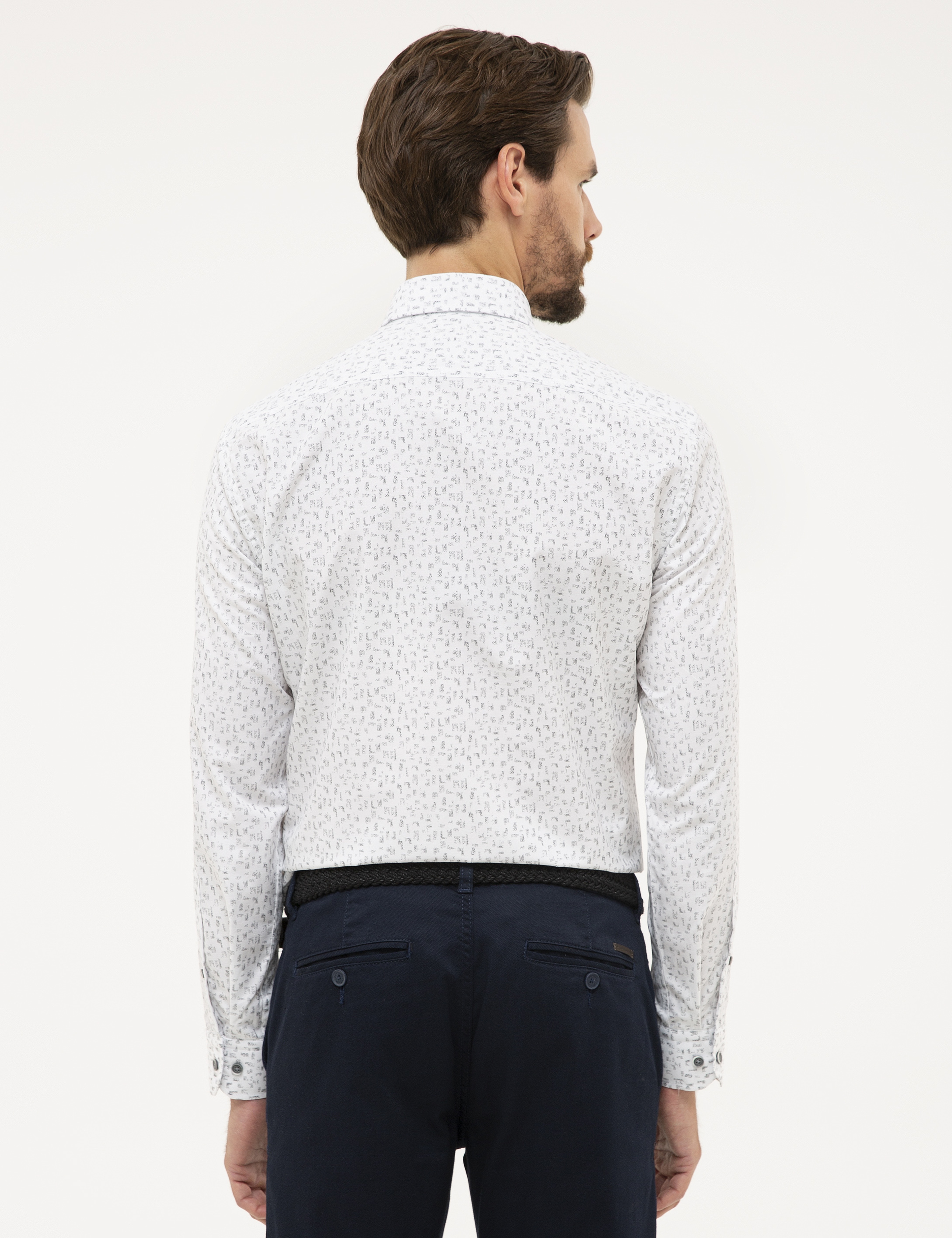 Antrasit Slim Fit Gömlek - Image 3