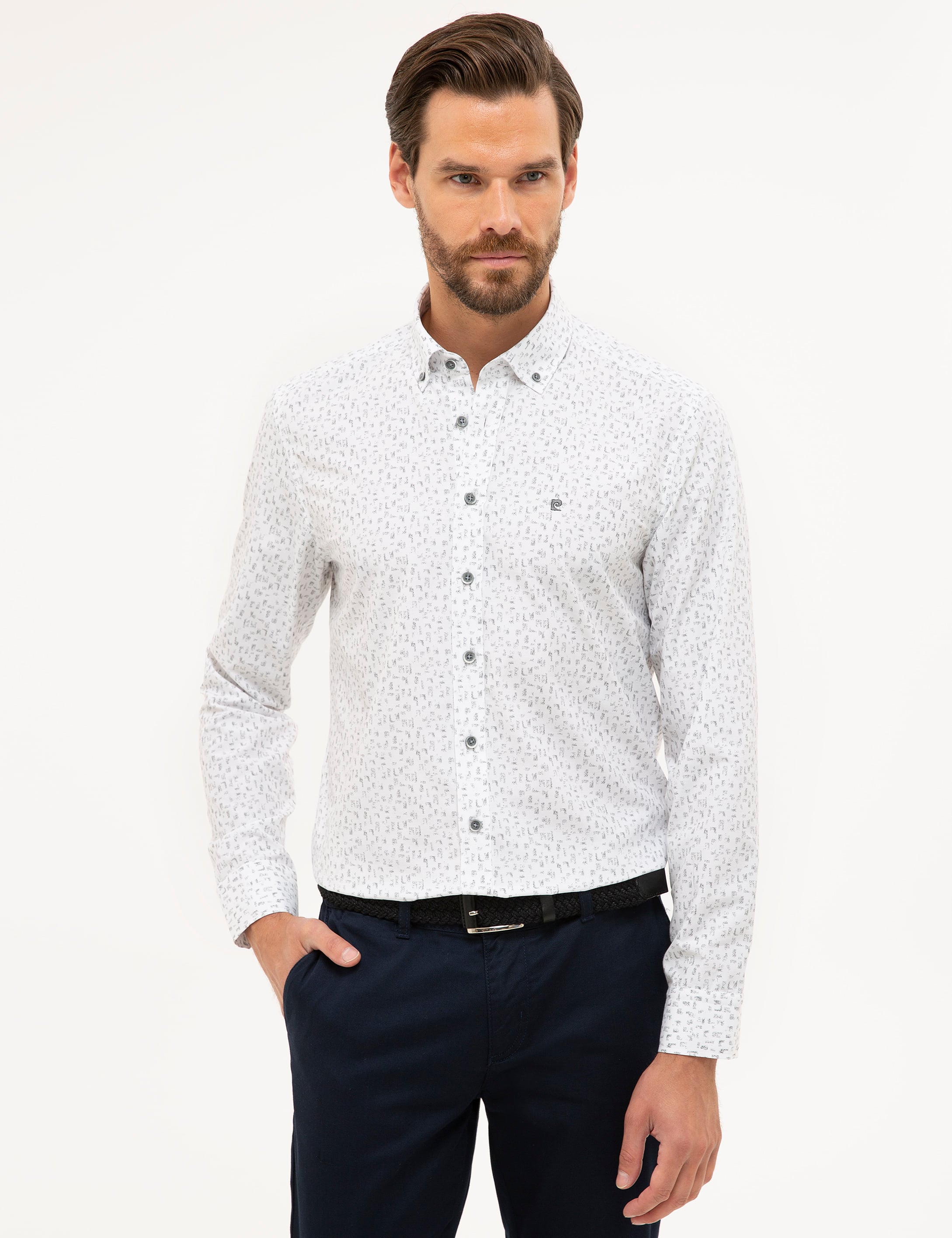Antrasit Slim Fit Gömlek