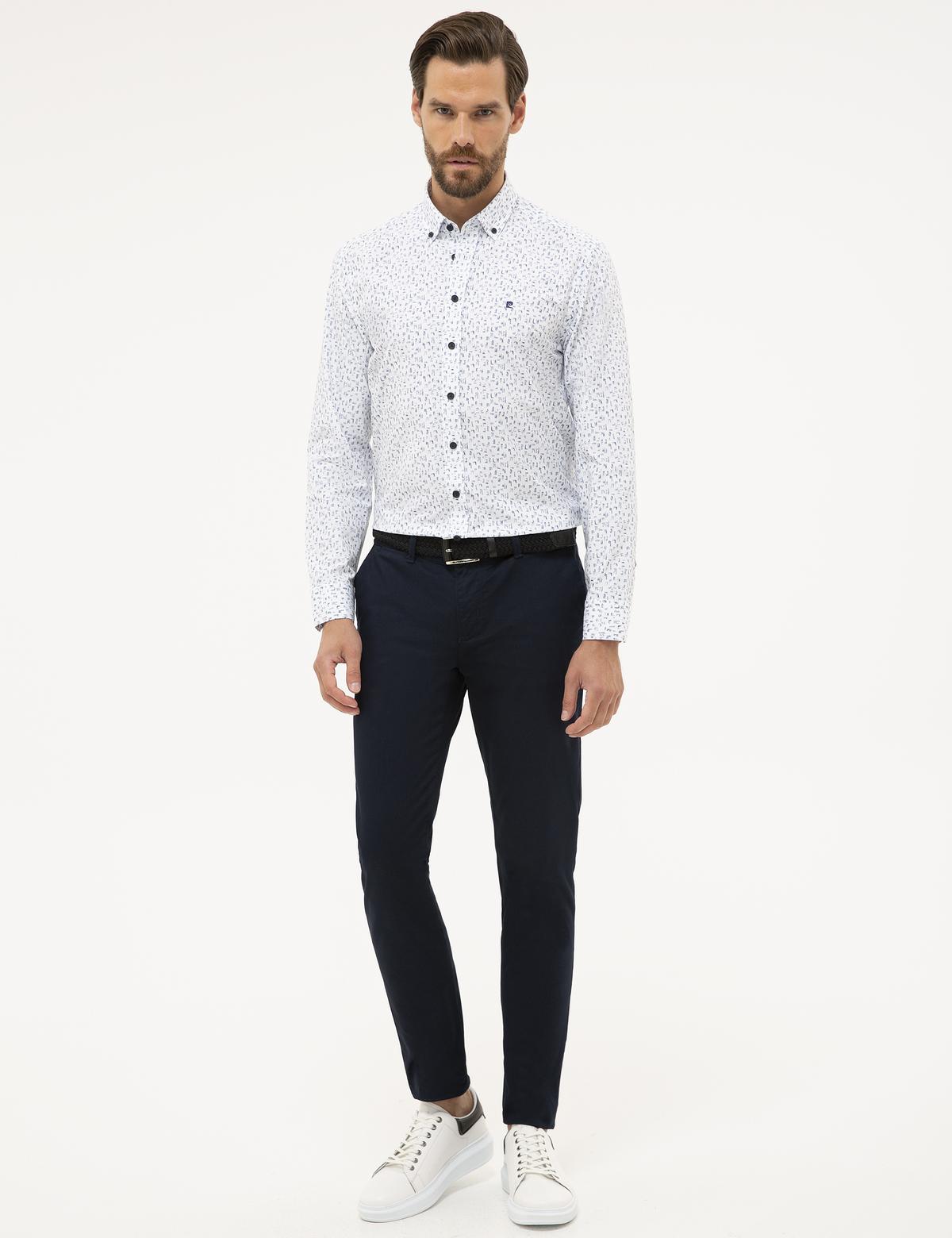 Lacivert Slim Fit Gömlek - 50227377005