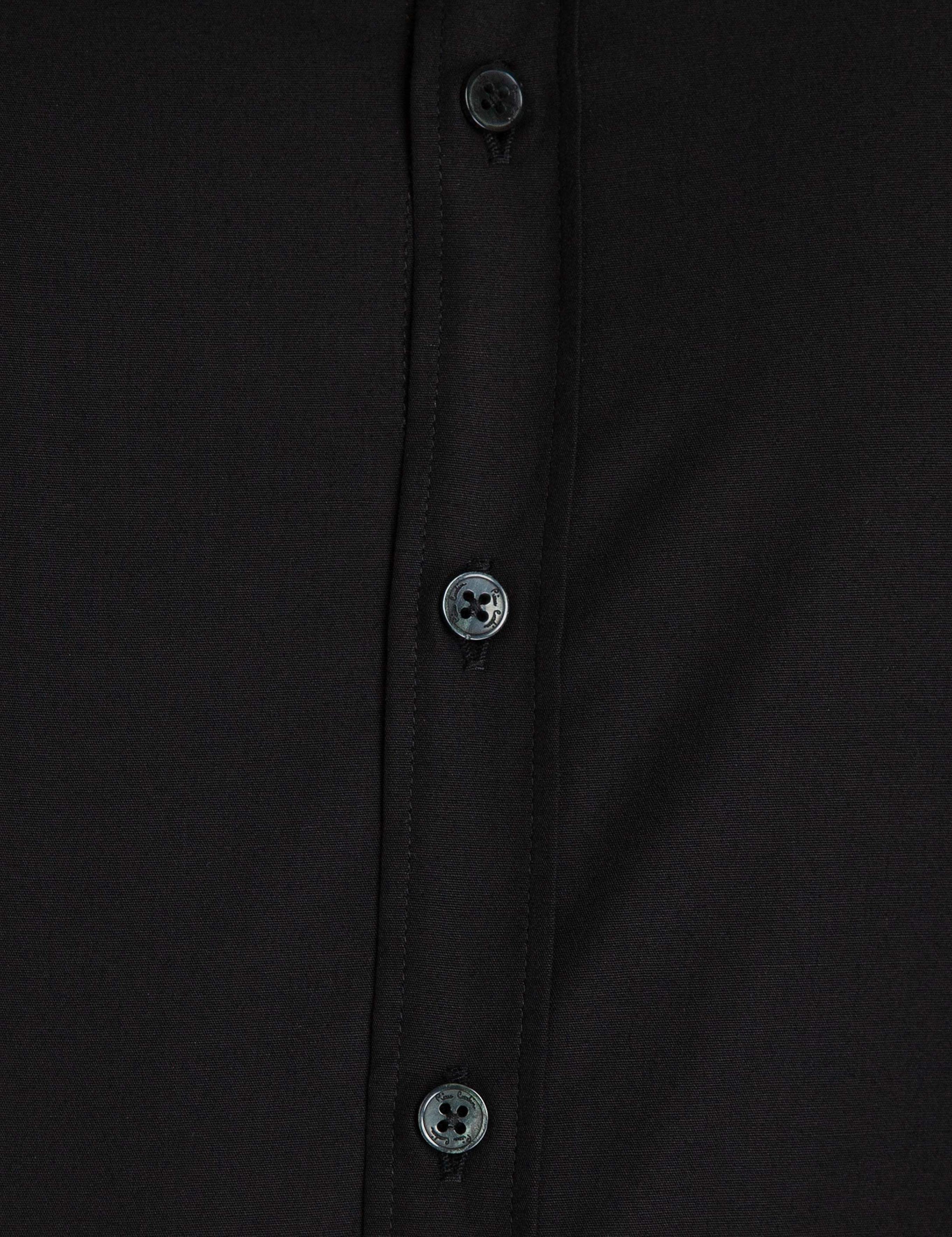 Siyah Slim Fit Uzun Kollu Klasik Gömlek