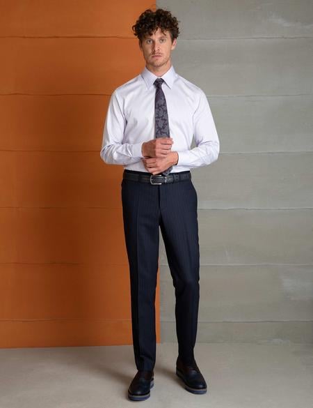 Lila Slim Fit Gömlek - 50199436069