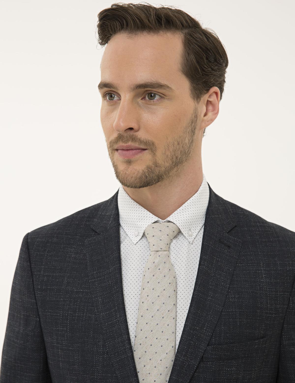 Lacivert Slim Fit Ceket