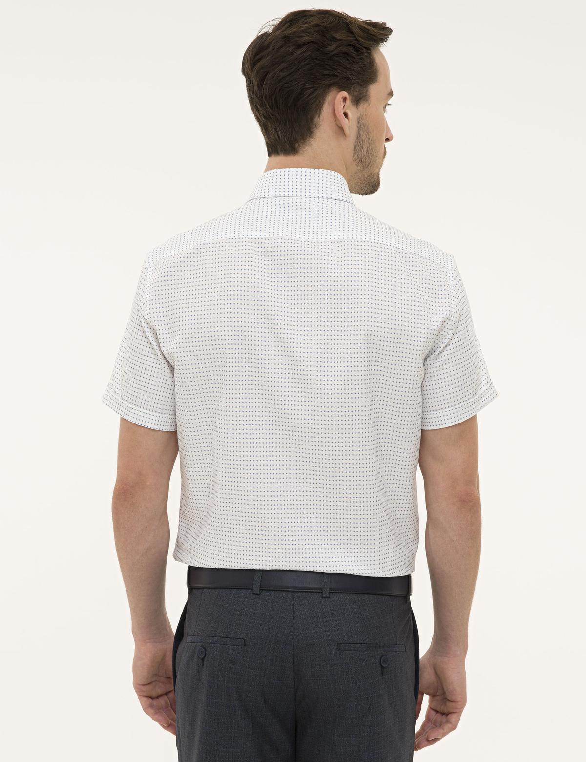 Lacivert Regular Fit Kısa Kollu Gömlek - 50224371017