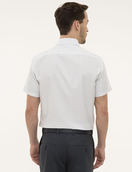 Lacivert Regular Fit Kısa Kollu Gömlek - 50224371017