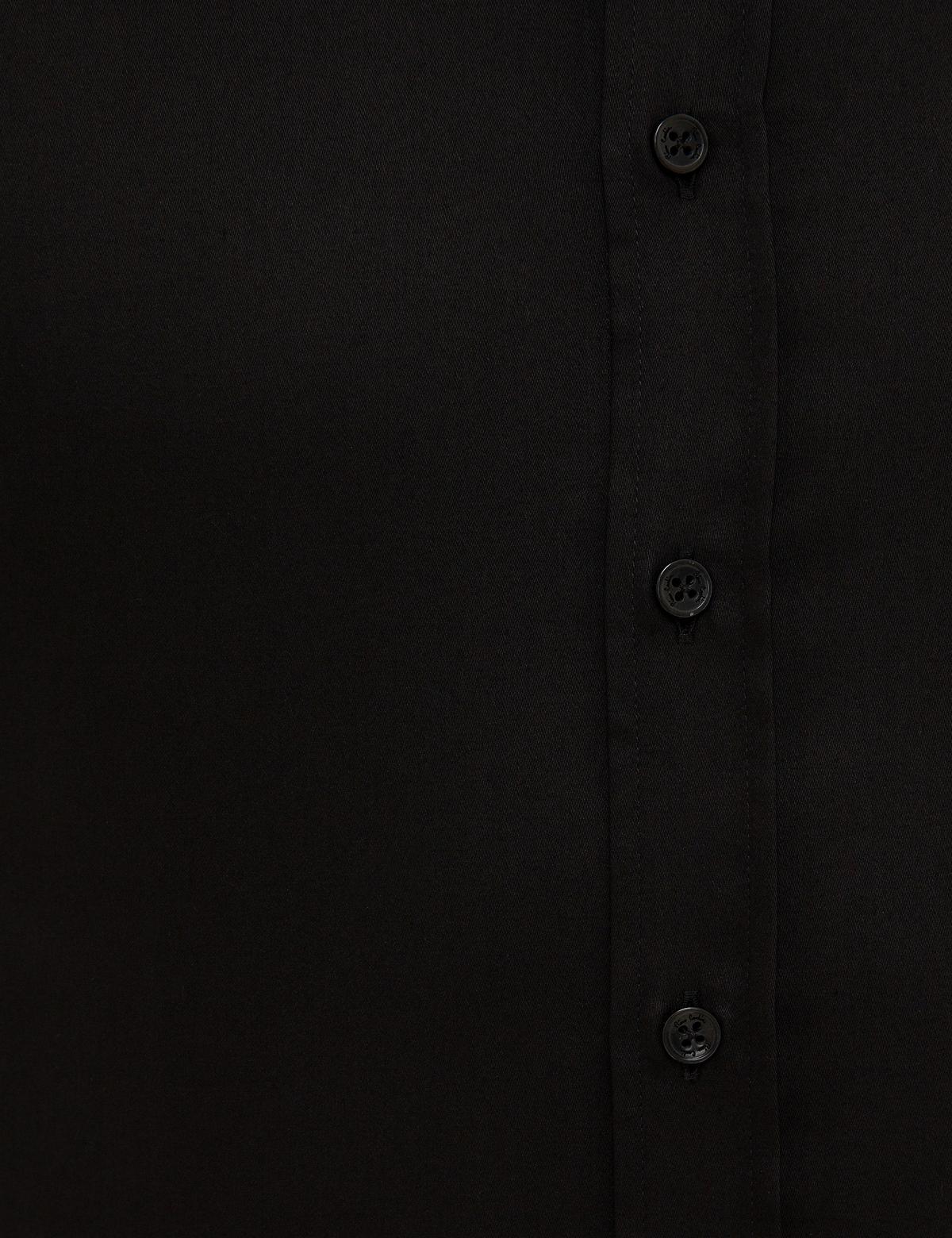 Siyah Regular Fit Kısa Kollu Gömlek - 50223101022