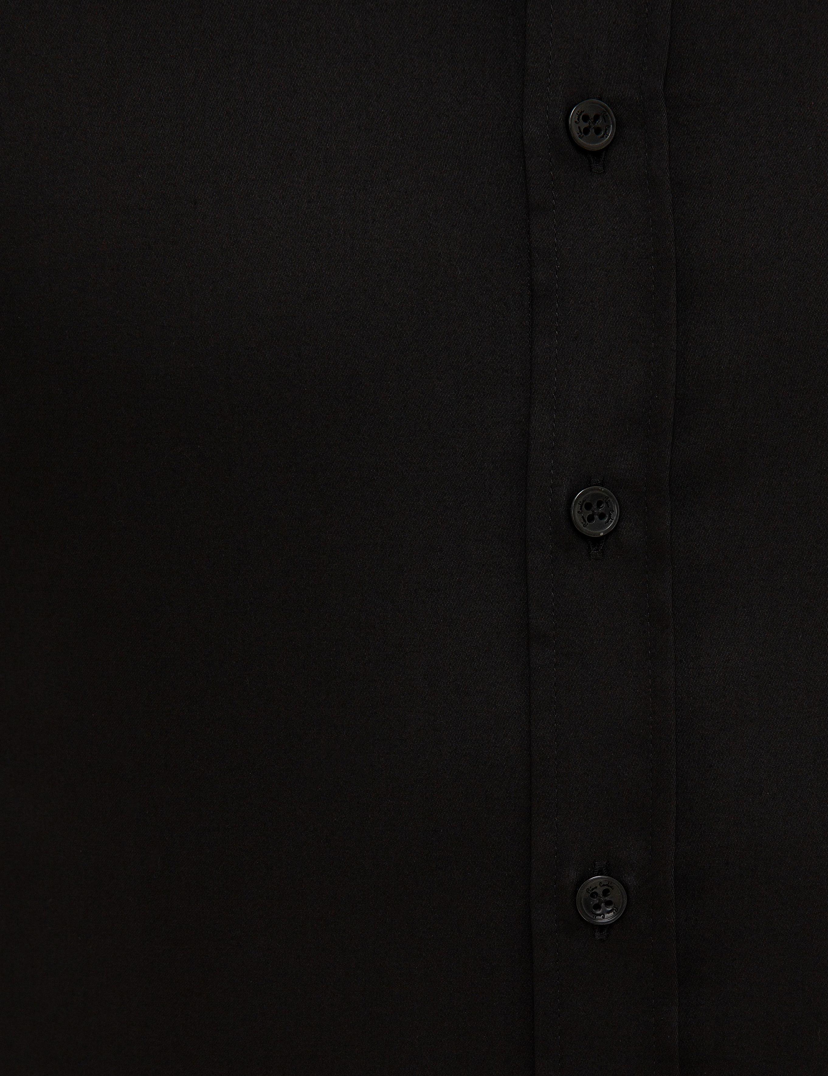 Siyah Regular Fit Kısa Kollu Gömlek