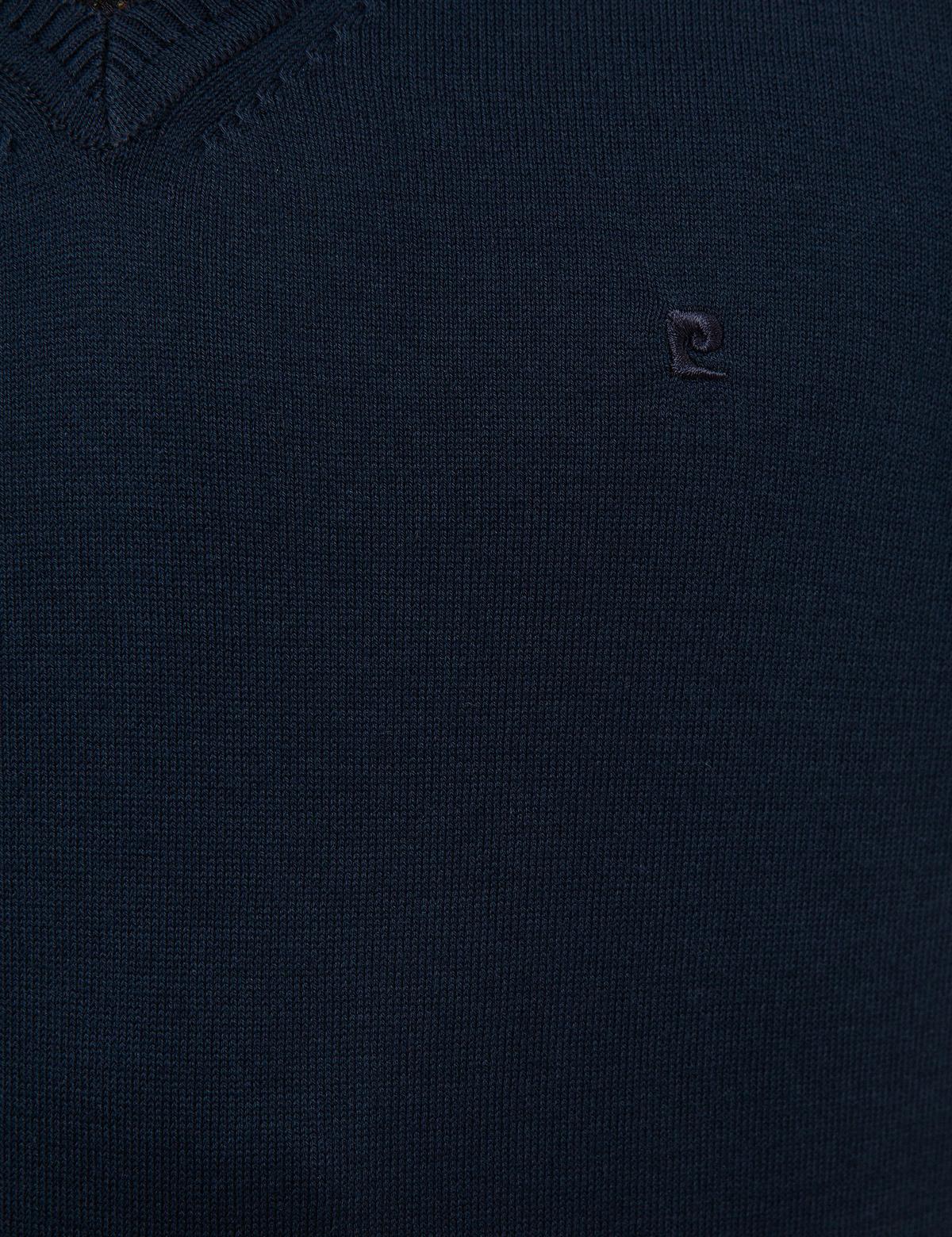 Lacivert Slim Fit V Yaka Basic Triko Kazak - 50230806008