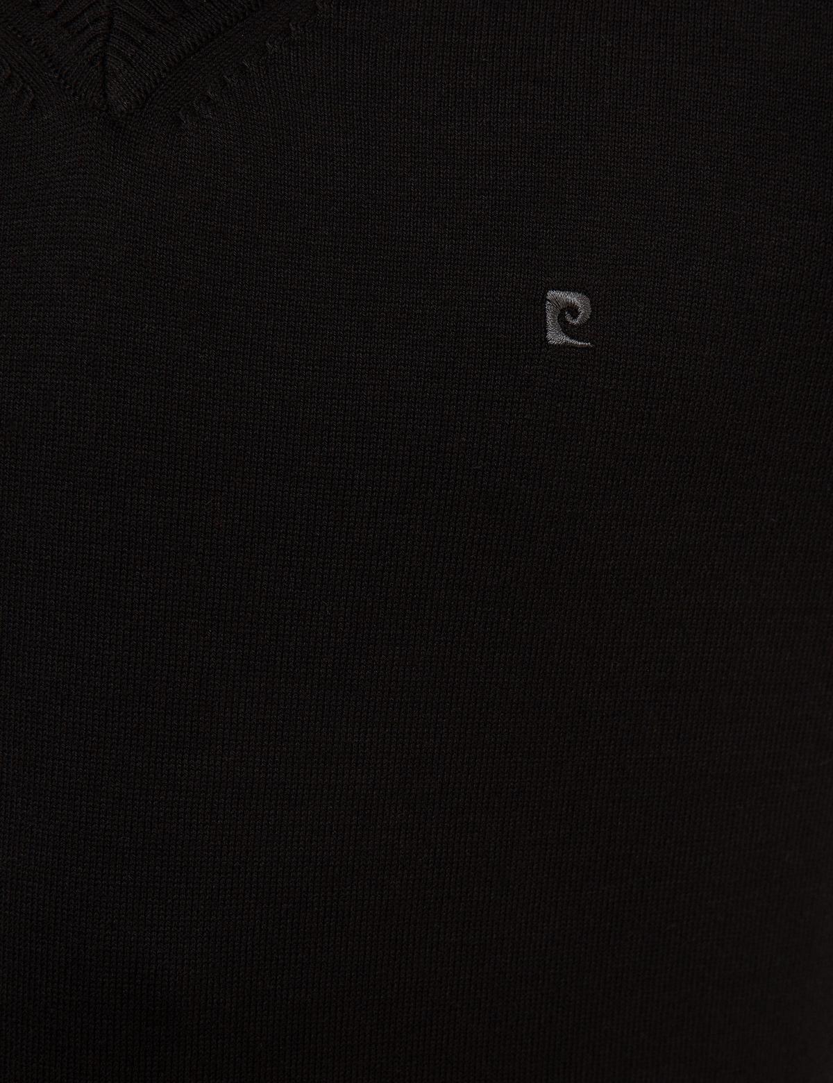 Siyah Slim Fit V Yaka Basic Triko Kazak - 50230806016