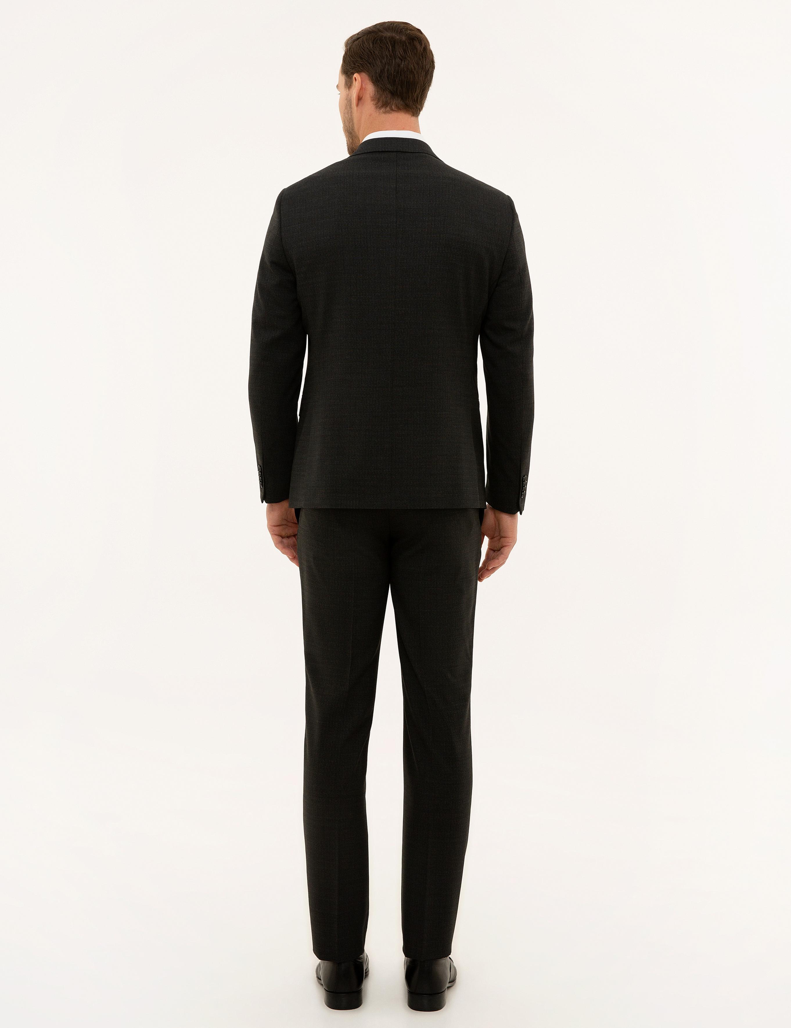 Füme Slim Fit Takım Elbise