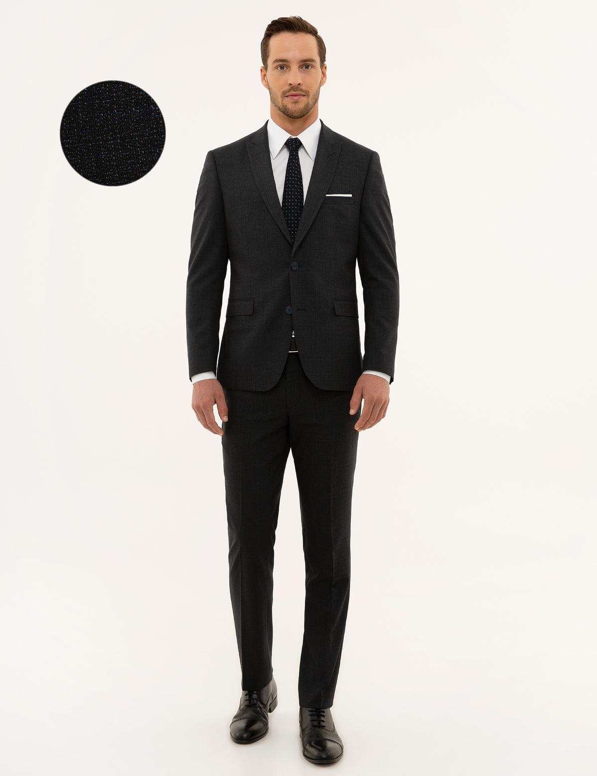 Lacivert Slim Fit Takım Elbise