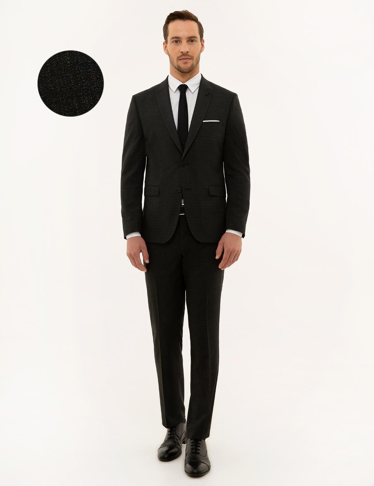 Füme Slim Fit Takım Elbise