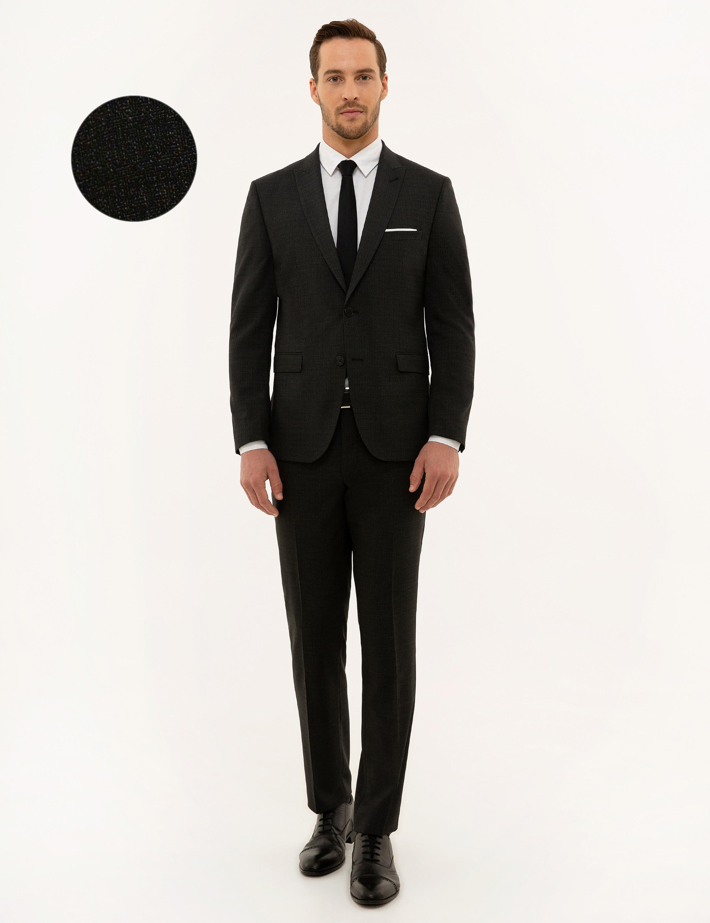 Füme Slim Fit Takım Elbise