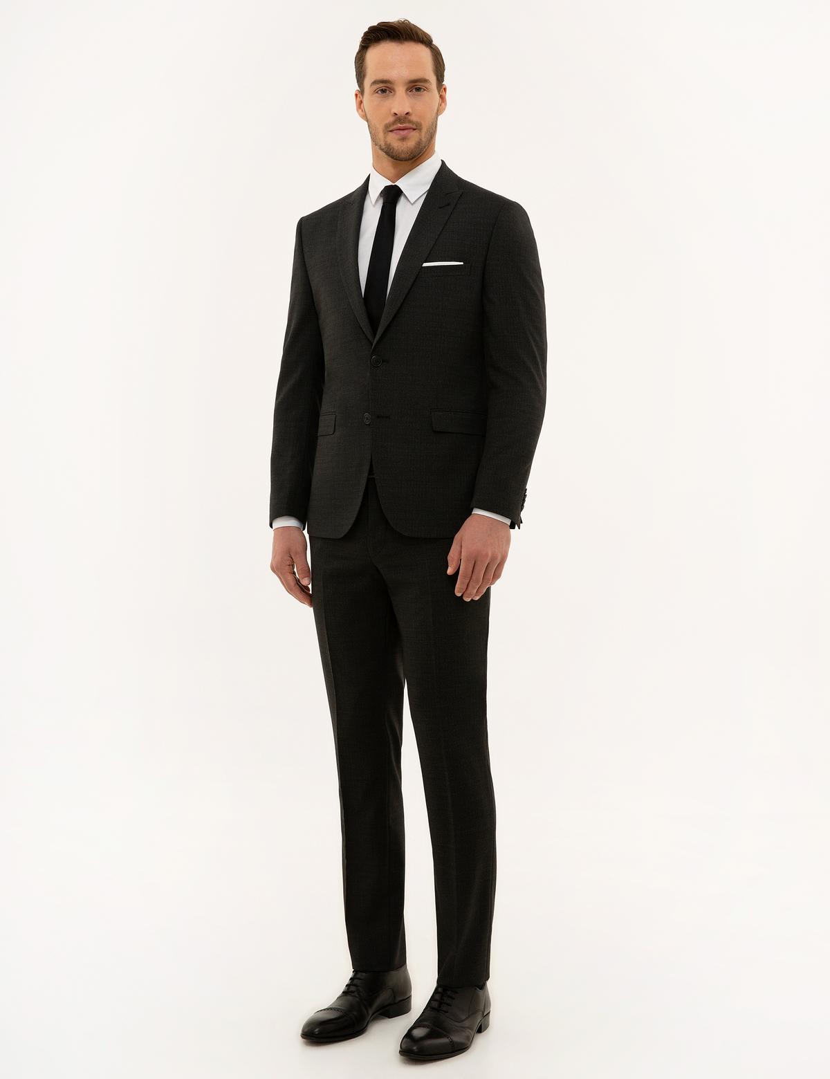Füme Slim Fit Takım Elbise - 50229157044