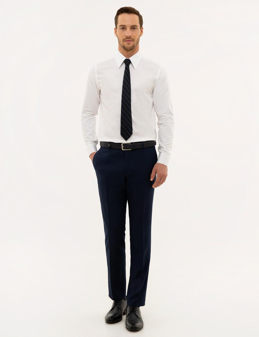 Lacivert Slim Fit Pantolon