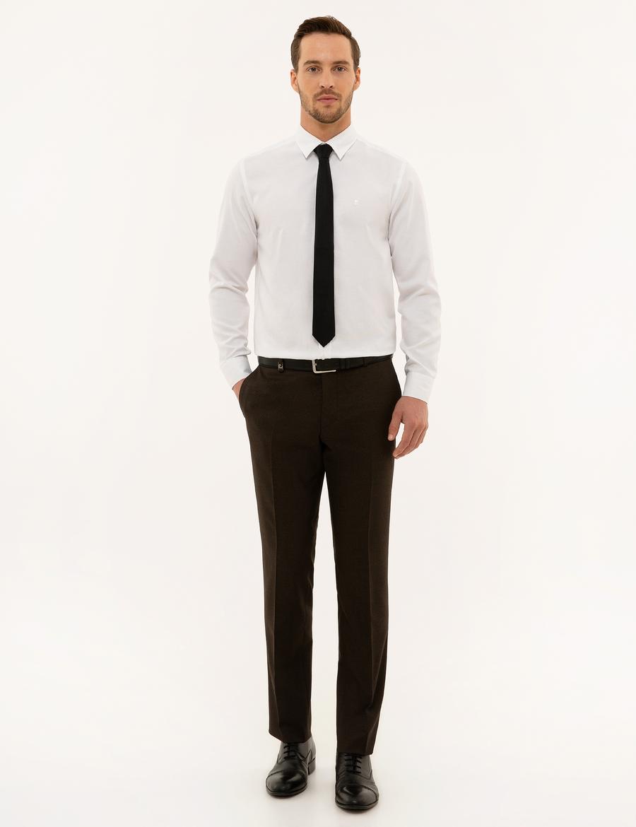 Kahverengi Slim Fit Pantolon