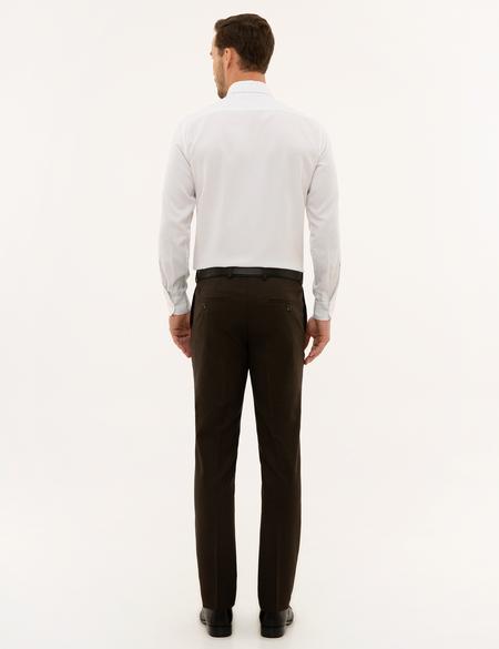 Kahverengi Slim Fit Kumaş Pantolon - 50229587146