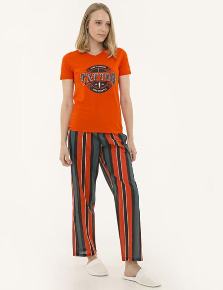 Turuncu Pijama Takımı - 50234436001
