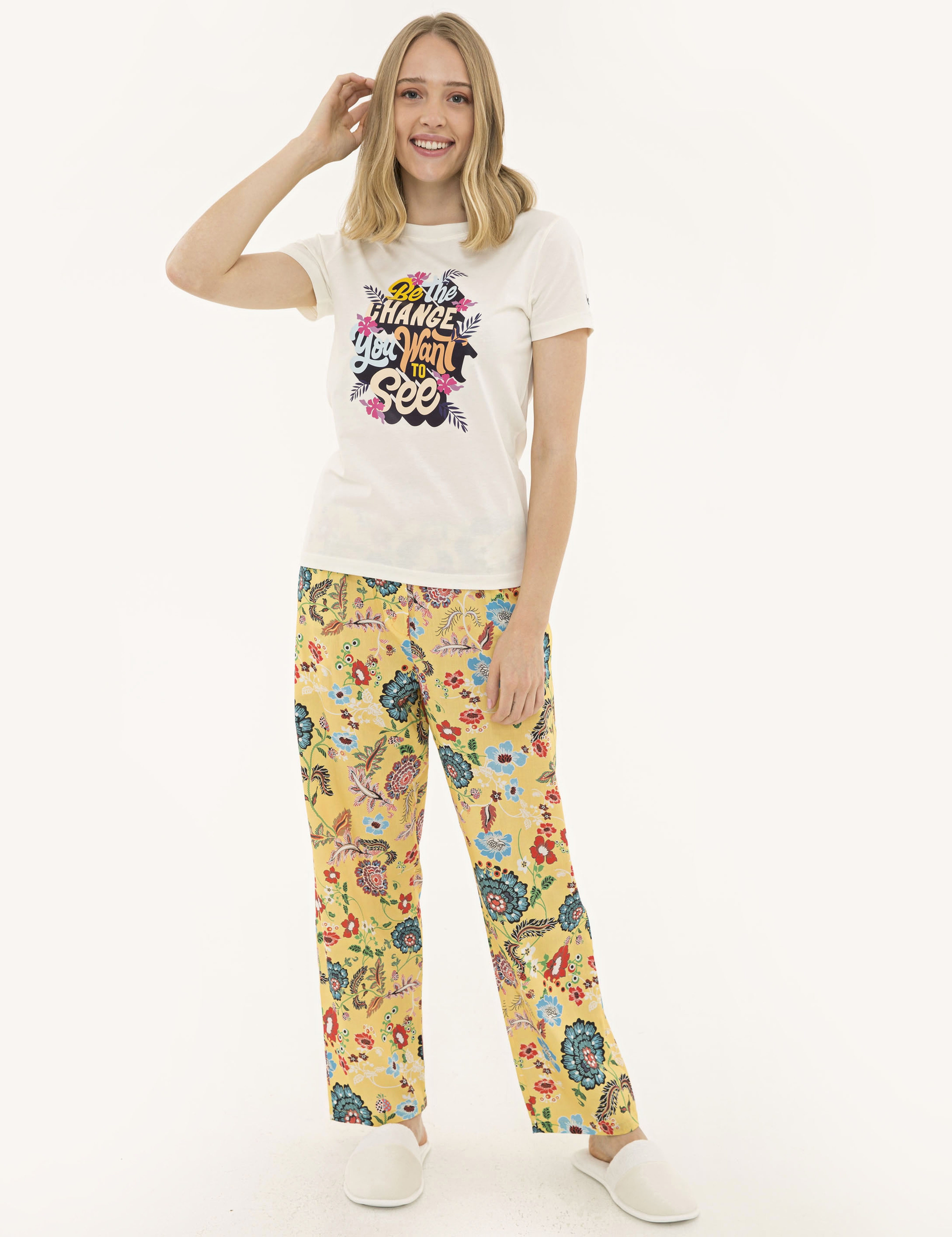 Ekru Pijama Takım - Image 2