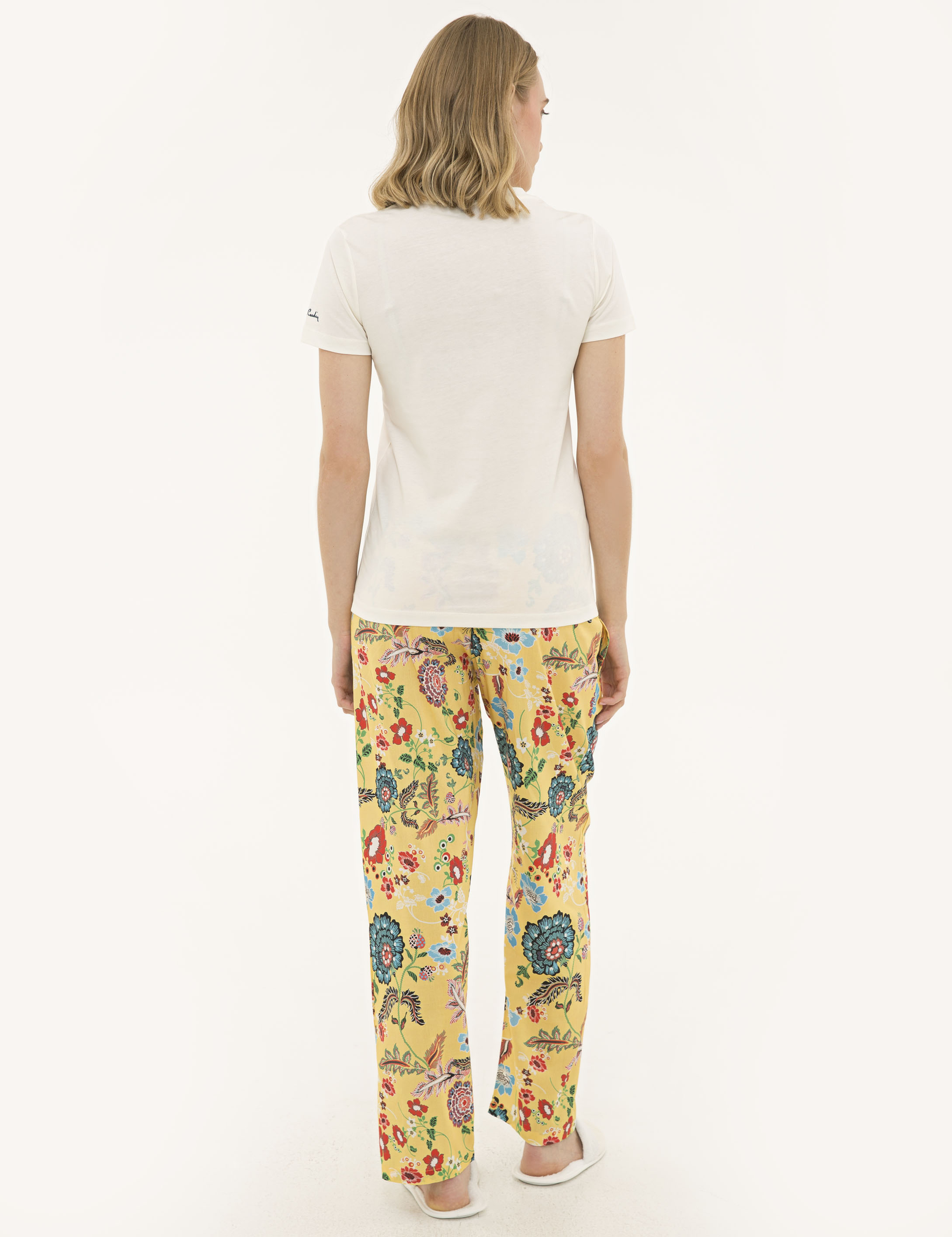 Ekru Pijama Takım