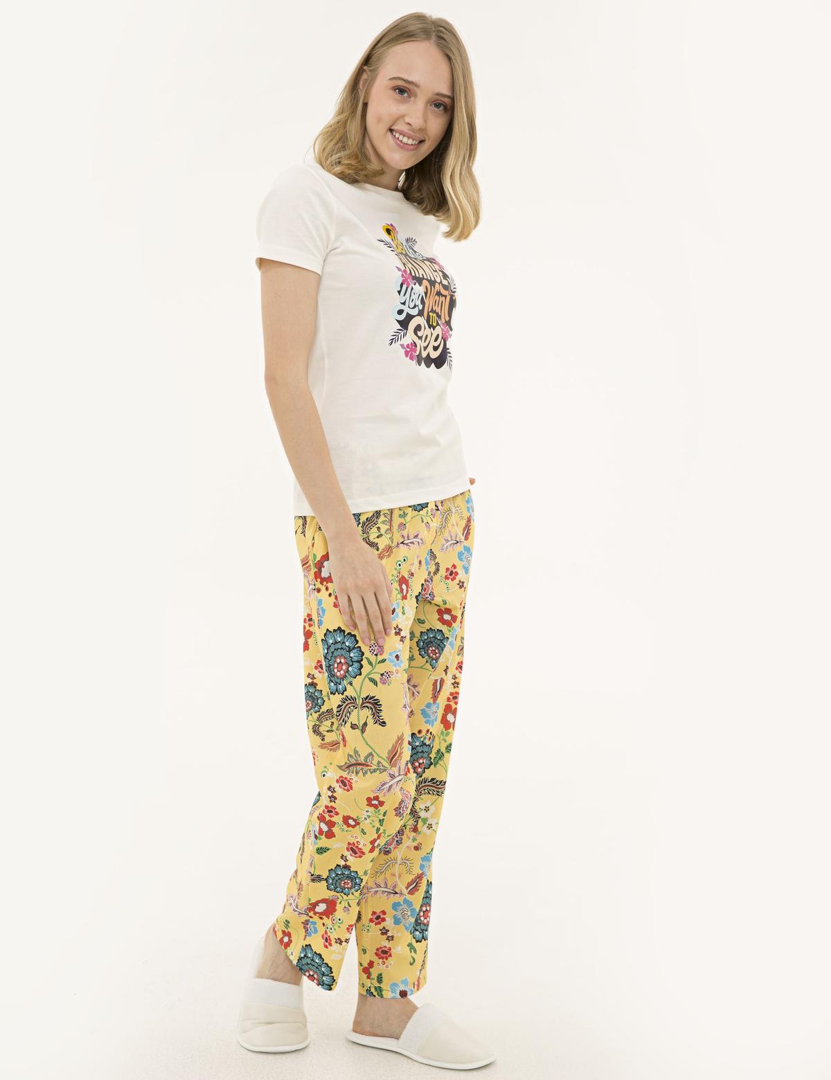 Ekru Pijama Takım - 50234442002