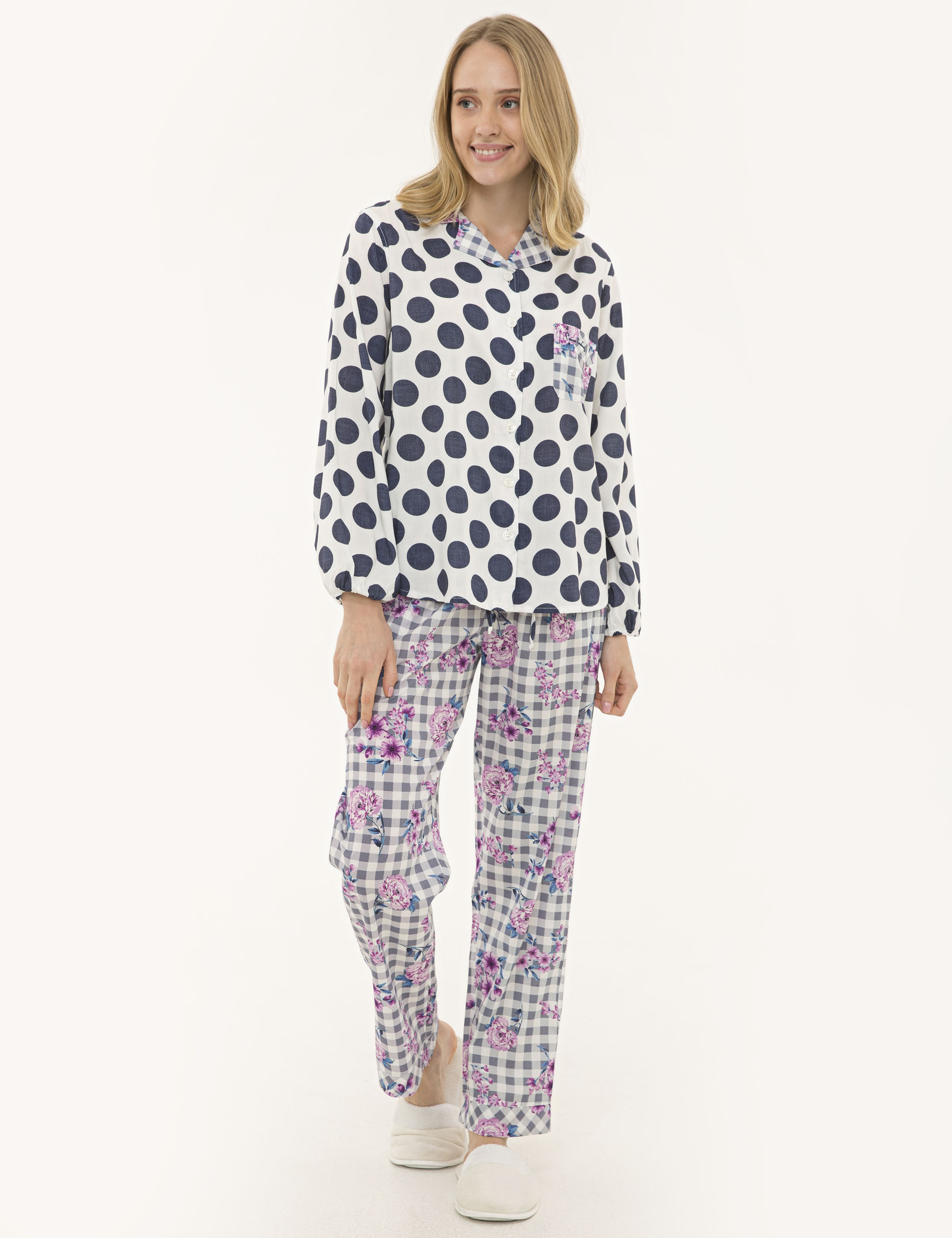 Mor Pijama Takımı