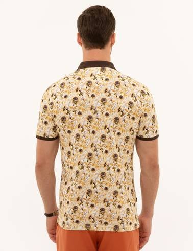 Kahverengi Slim Fit Polo Yaka Tişört