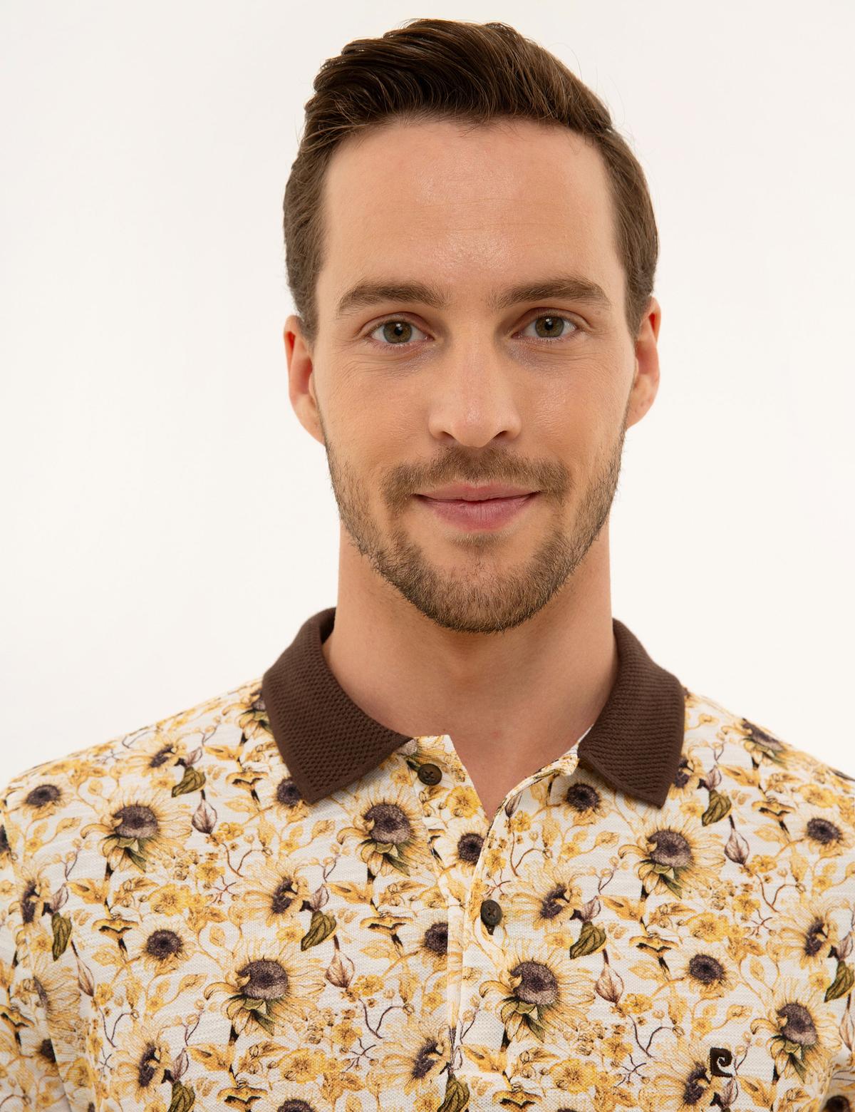 Kahverengi Slim Fit Polo Yaka Tişört - 50220894020