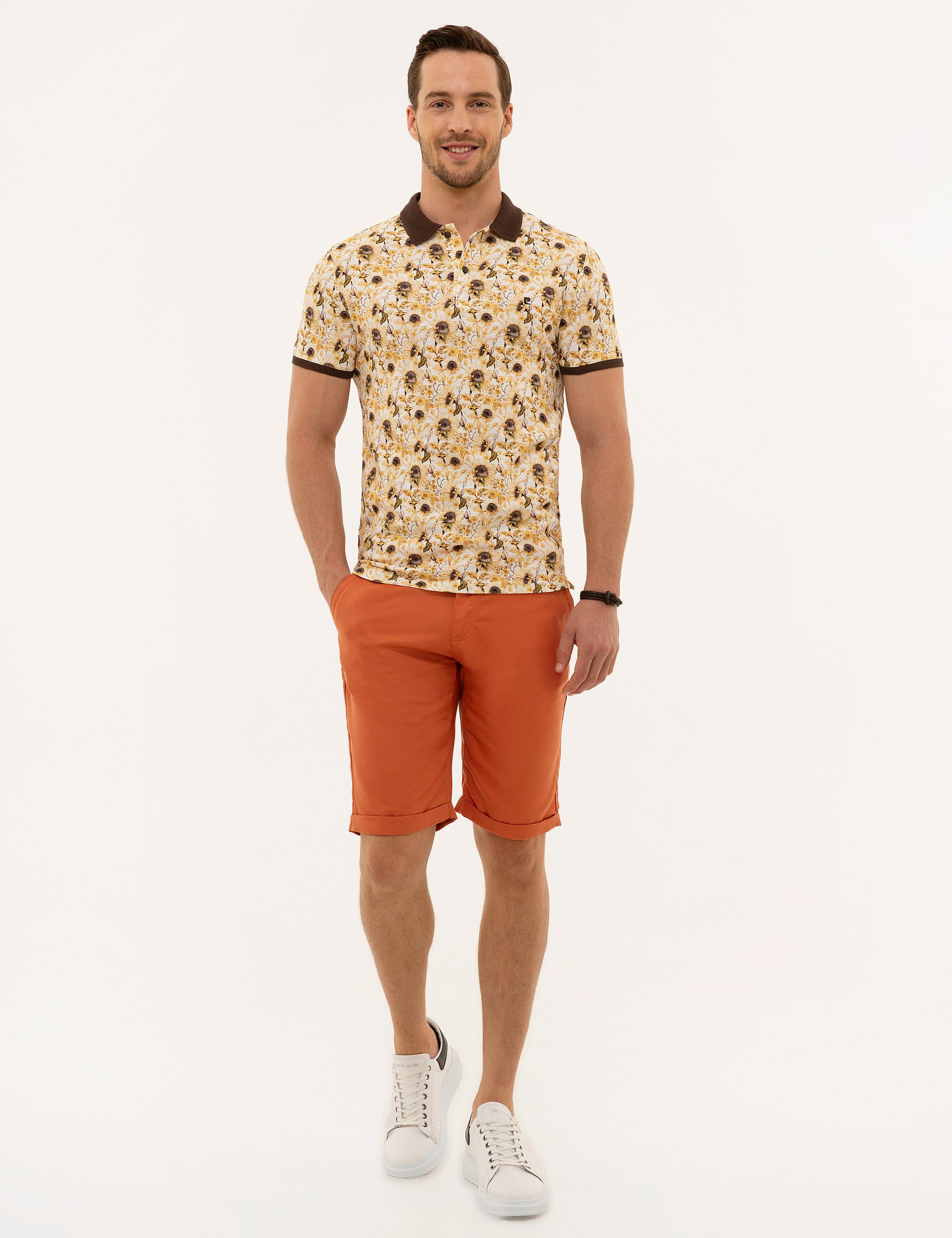 Kahverengi Slim Fit Polo Yaka Tişört