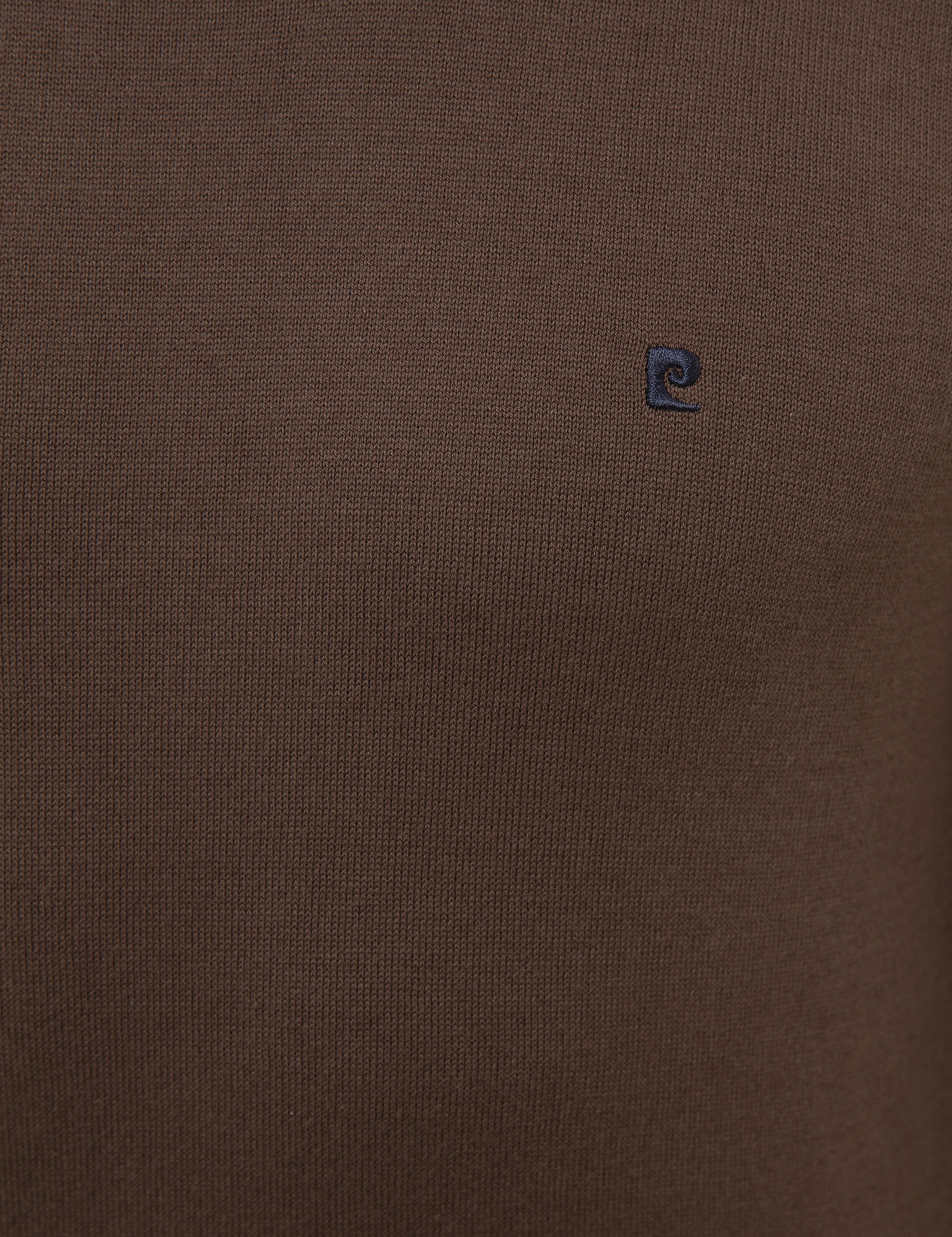 Kahverengi Slim Fit Bisiklet Yaka Basic Triko Kazak - Image 6