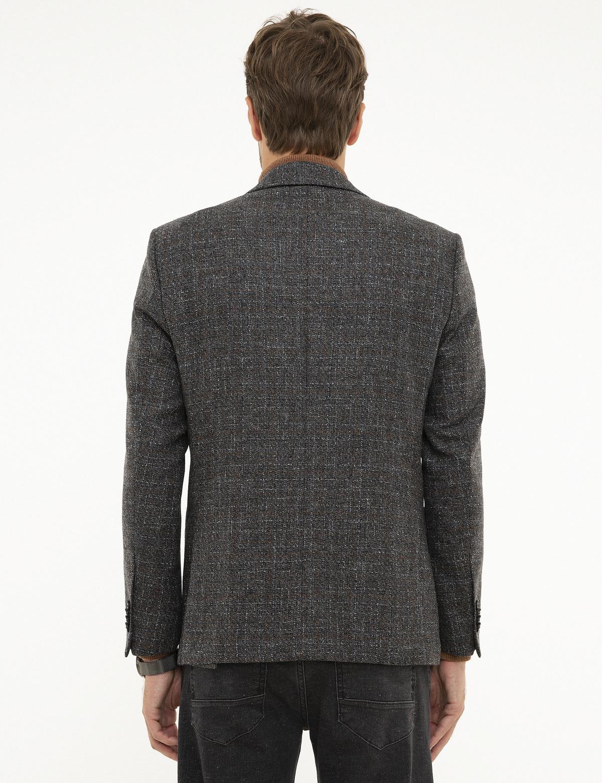 Füme Slim Fit Ceket - 50208104014