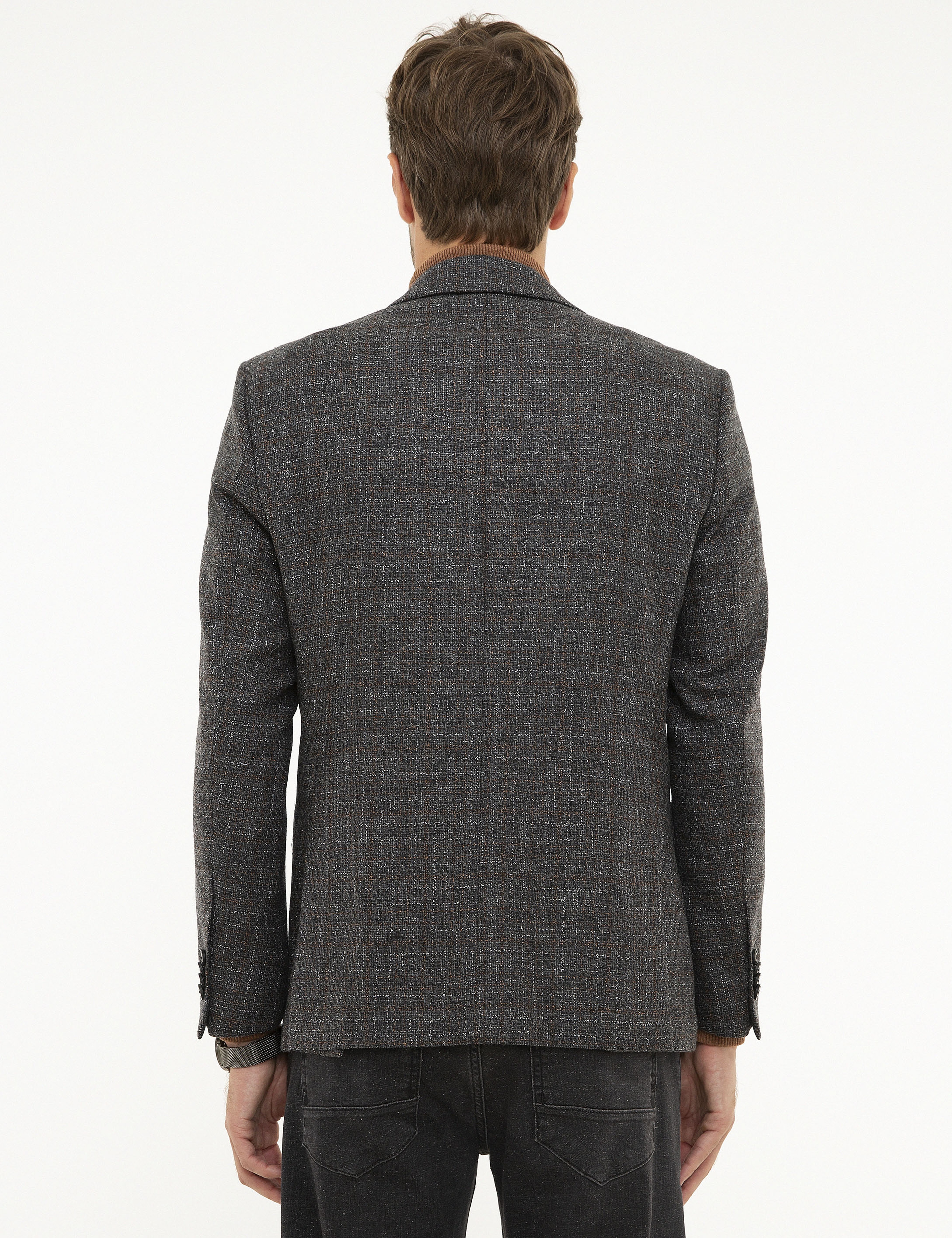 Füme Slim Fit Ceket
