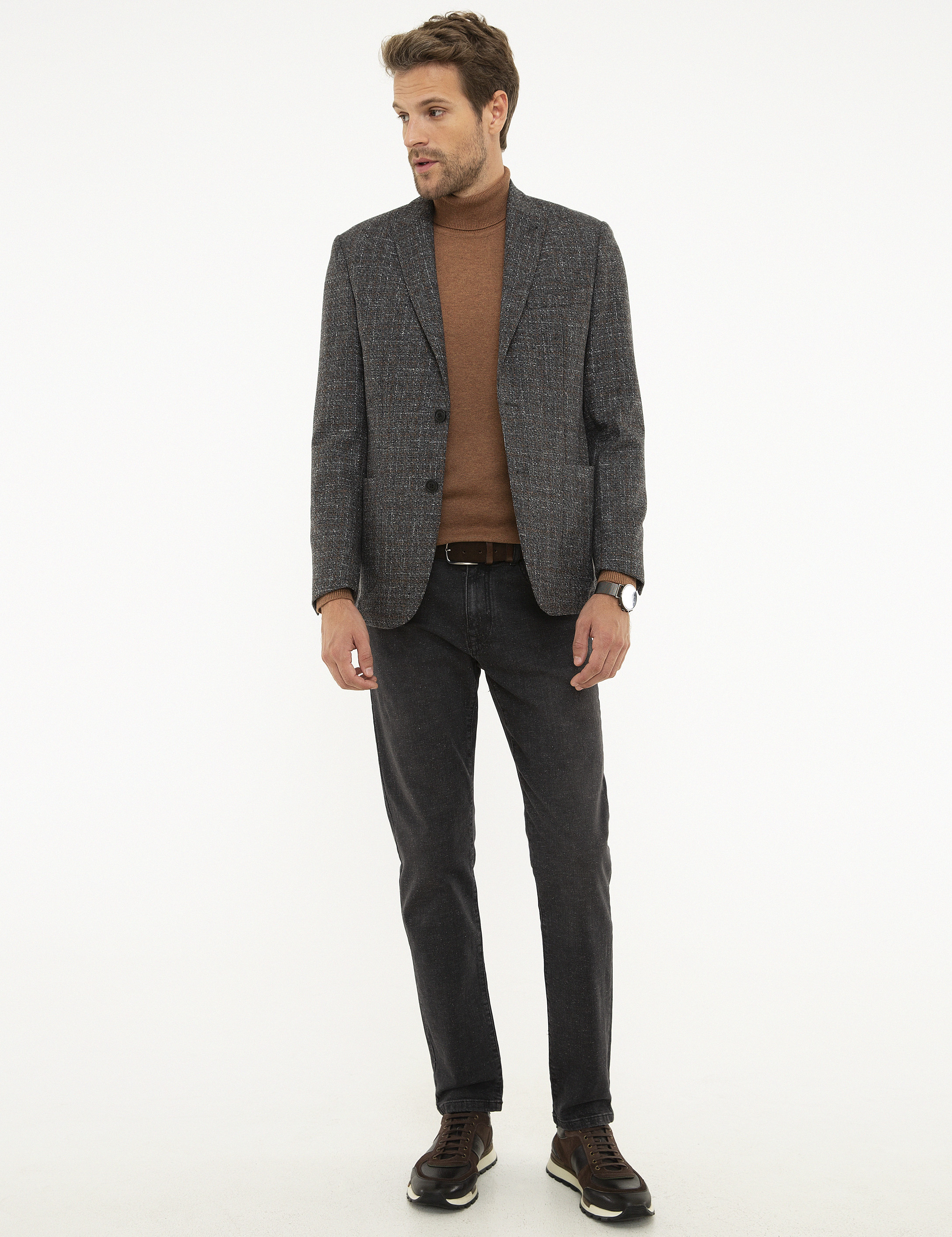Füme Slim Fit Ceket