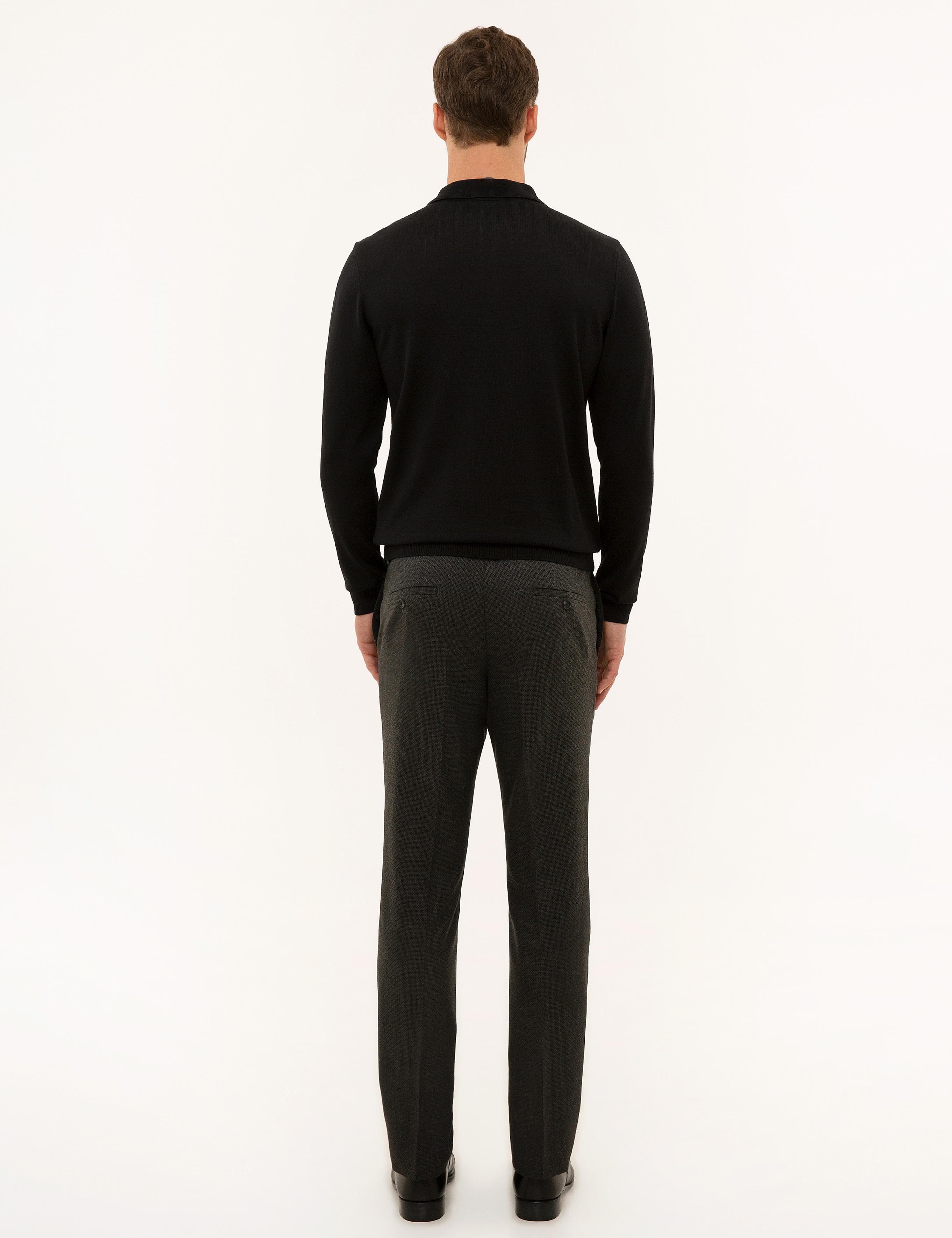 Siyah Slim Fit Kumaş Pantolon