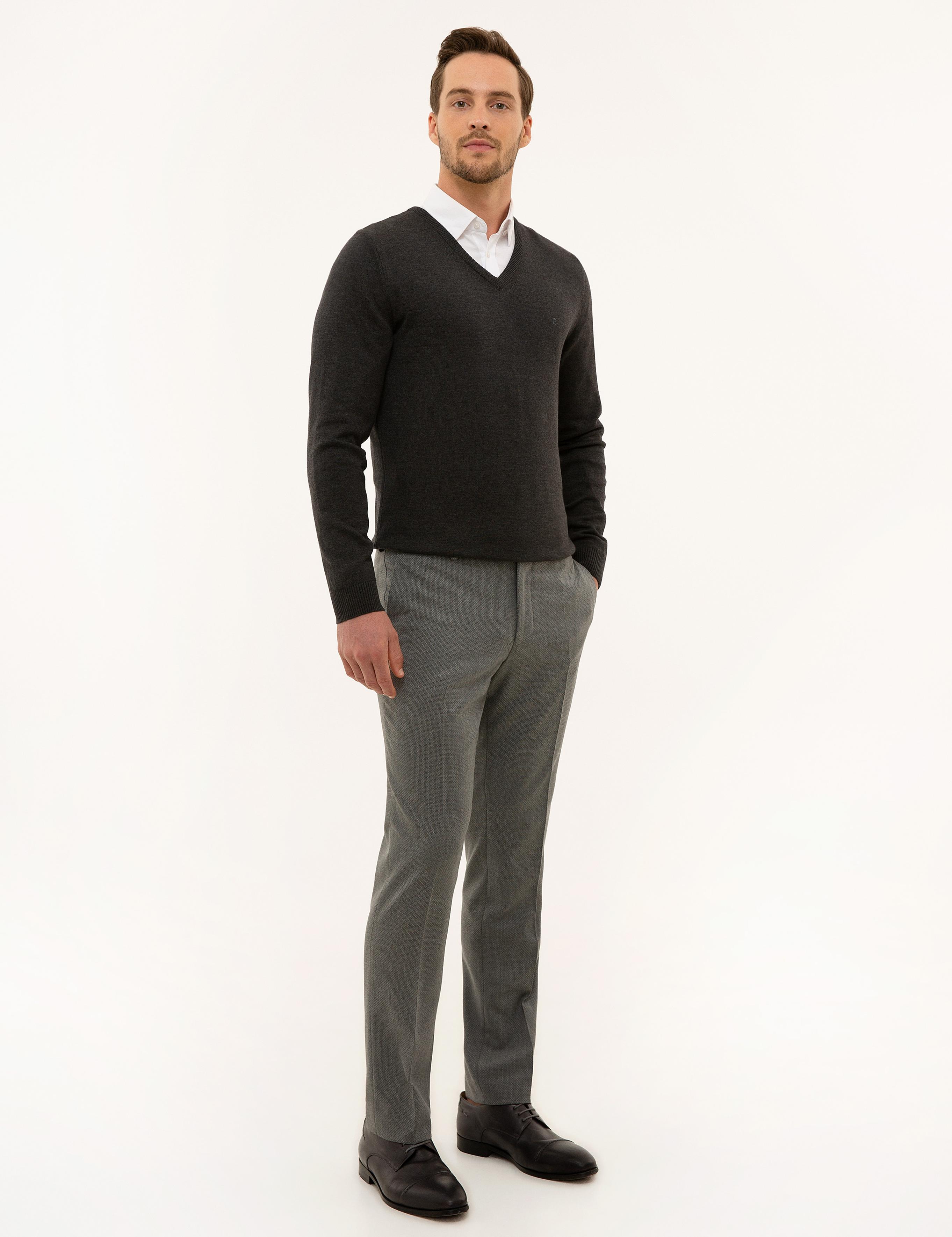 Gri Slim Fit Pantolon