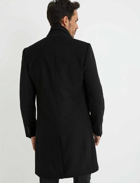 Siyah Regular Fit Palto - 50196136004