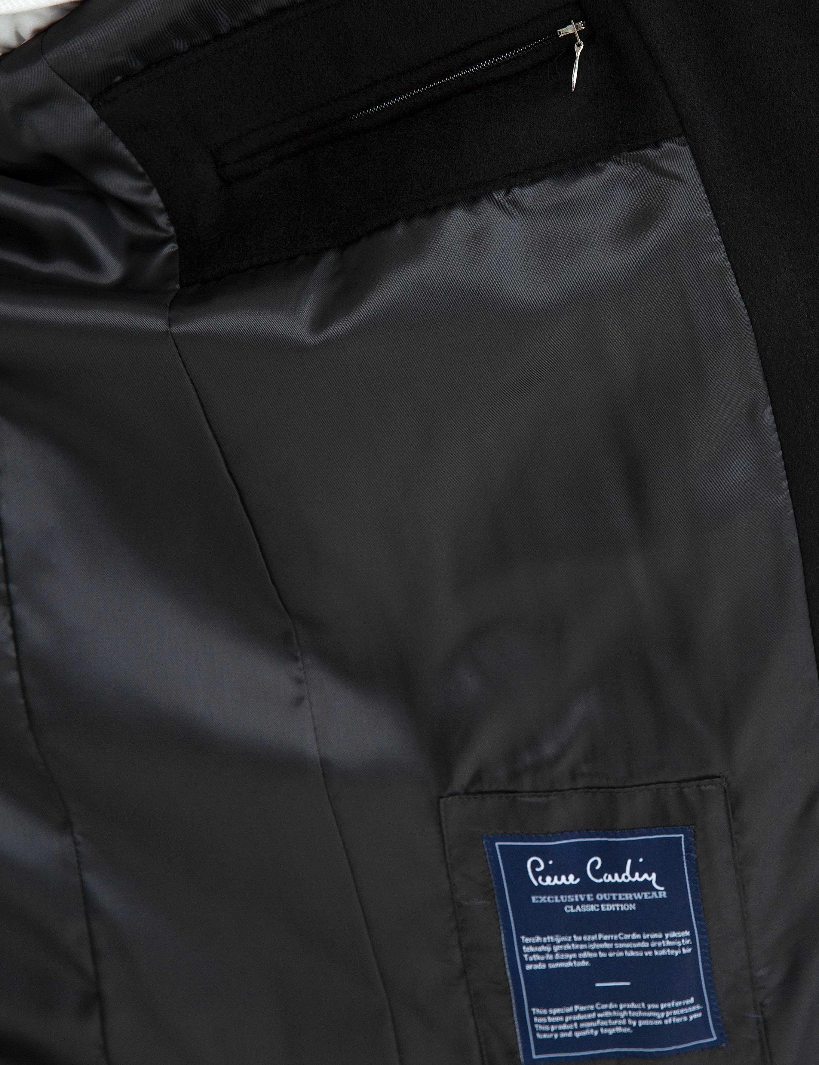 Siyah Regular Fit Palto