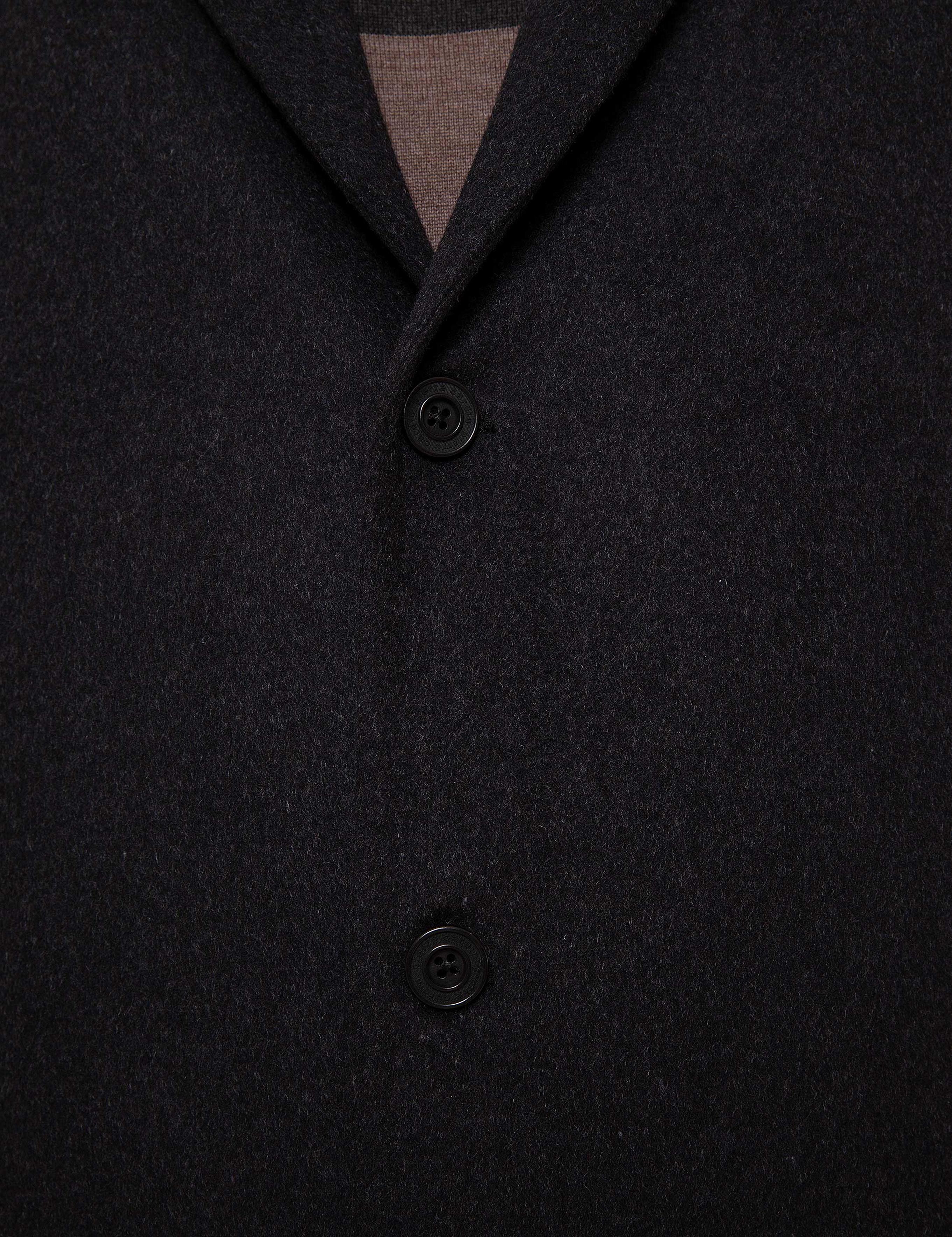 Antrasit Melanj Ex.Slim Fit Palto