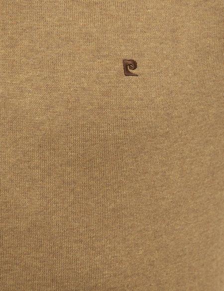 Camel Melanj Slim Fit Tam Balıkçı Yaka Basic Triko Kazak - 50230785059