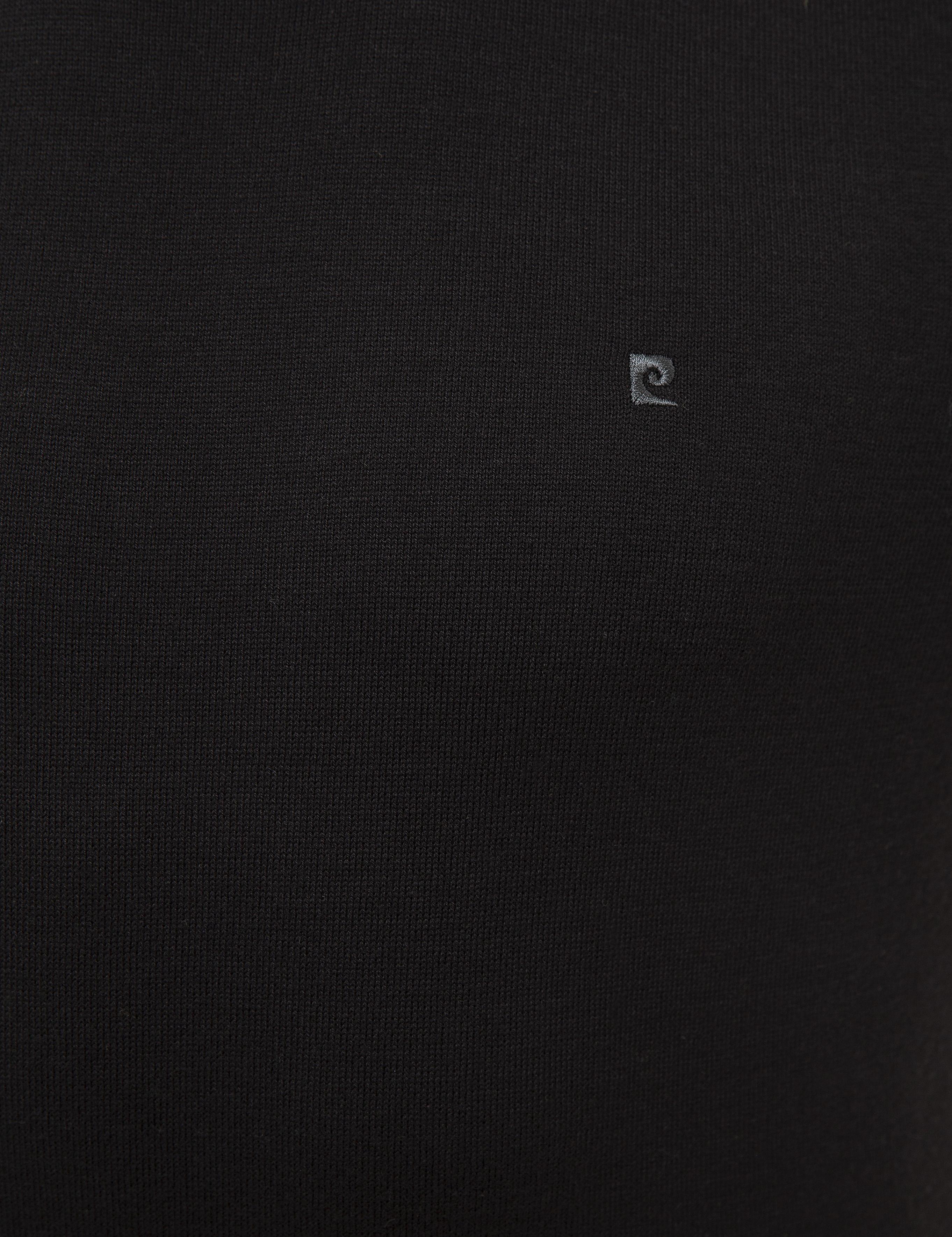 Siyah Slim Fit Bisiklet Yaka Basic Triko Kazak