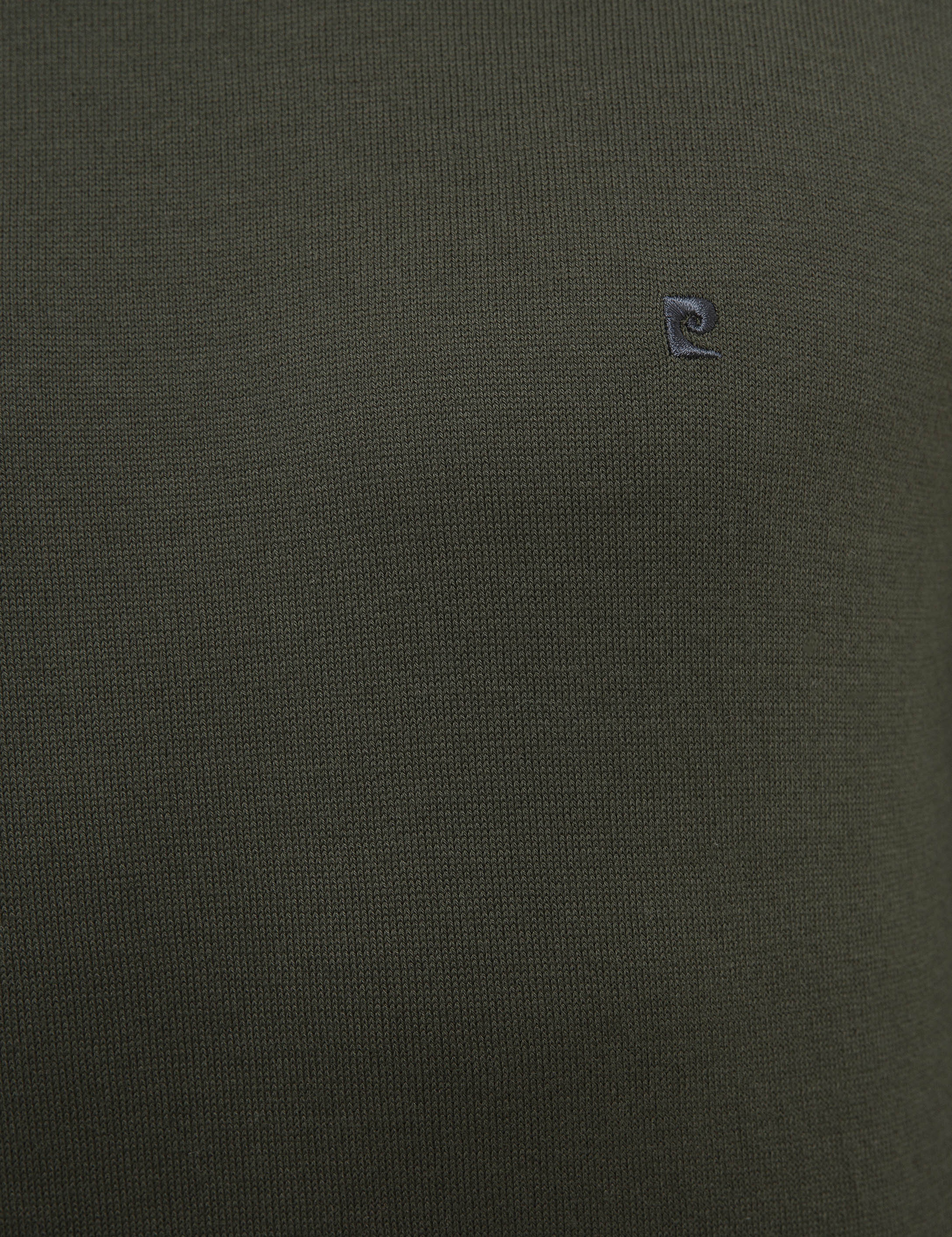 Yeşil Slim Fit Yarım Balıkçı Yaka Basic Triko Kazak - Image 6