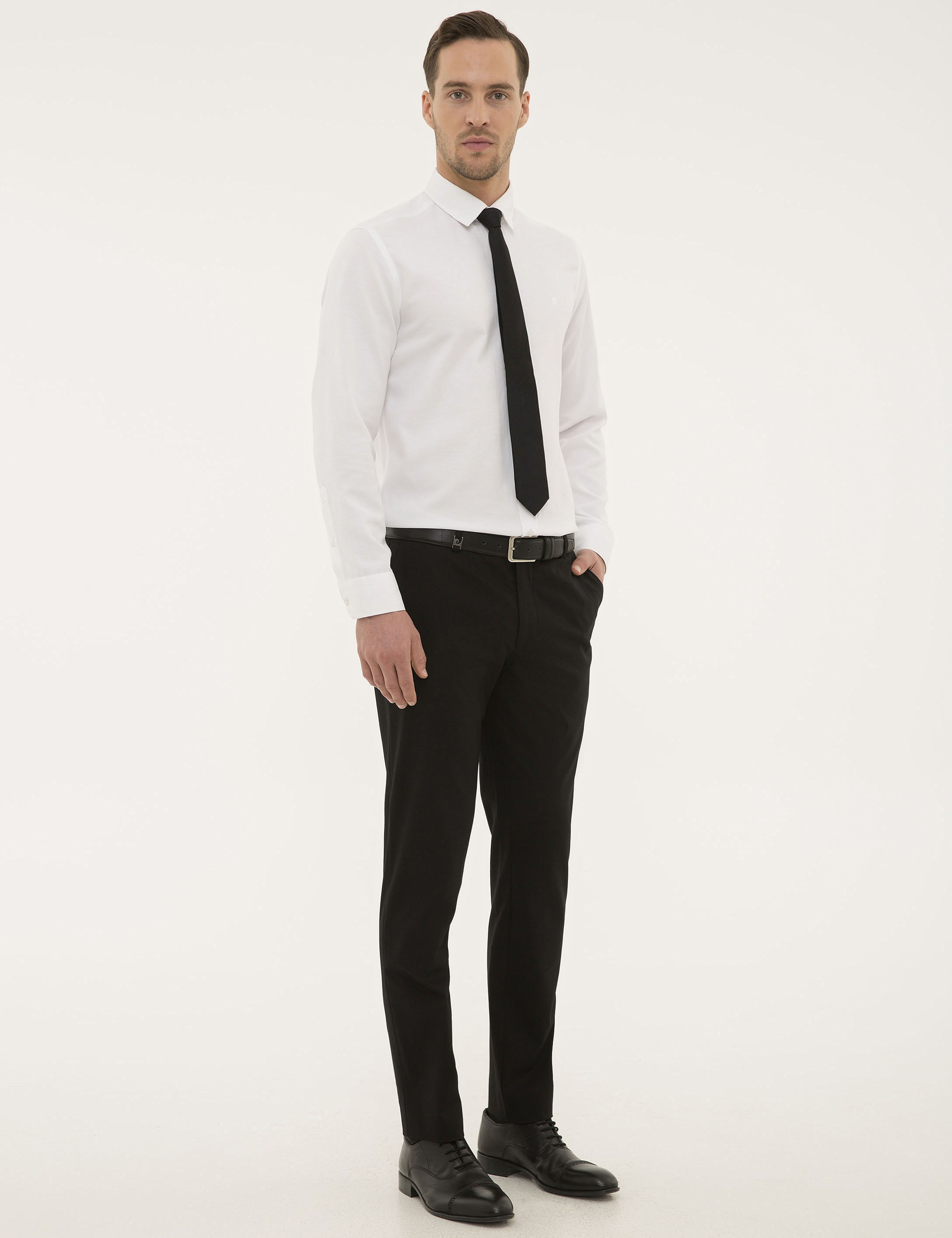 Siyah Ekstra Slim Fit Pantolon - Image 2