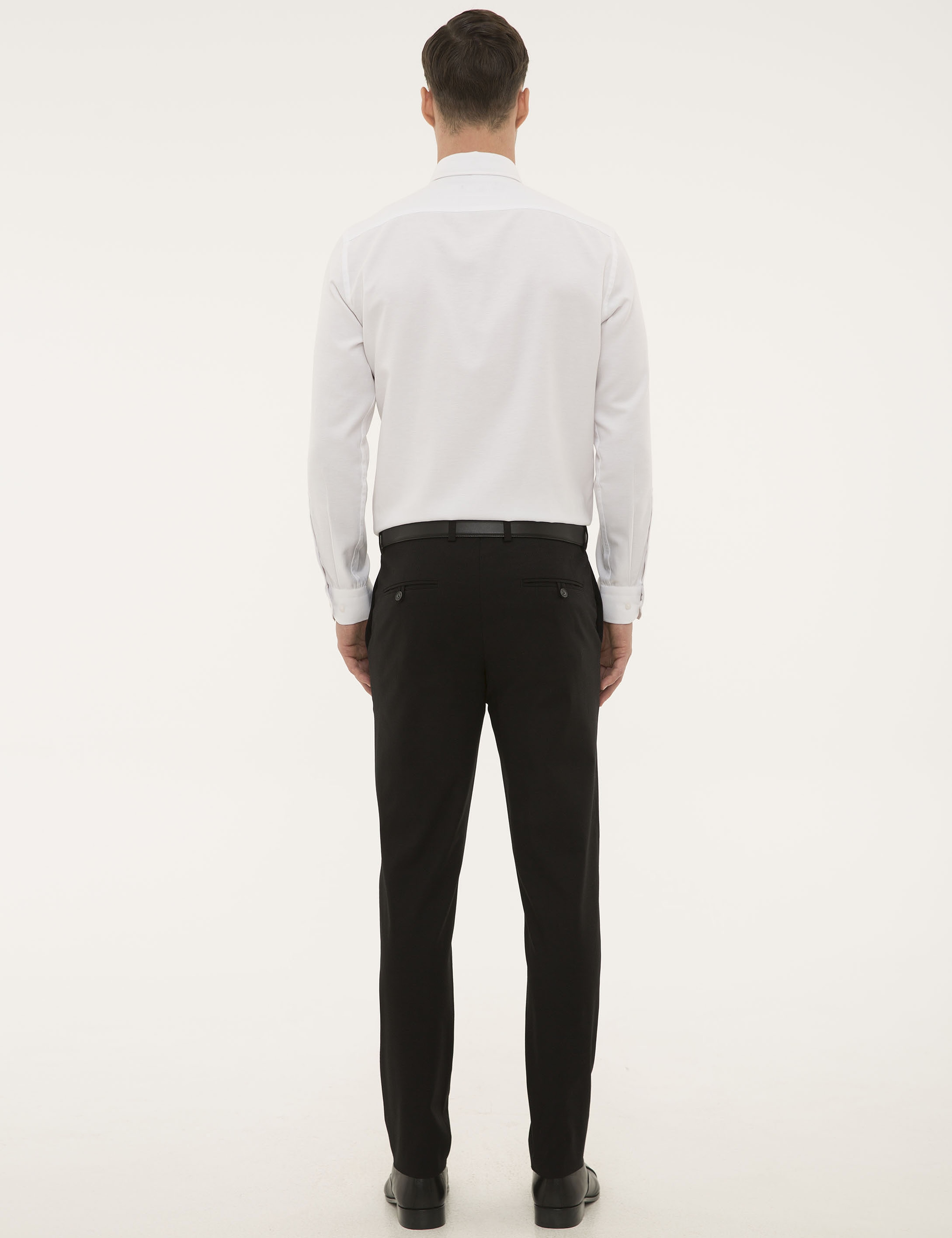 Siyah Ekstra Slim Fit Pantolon - Image 3