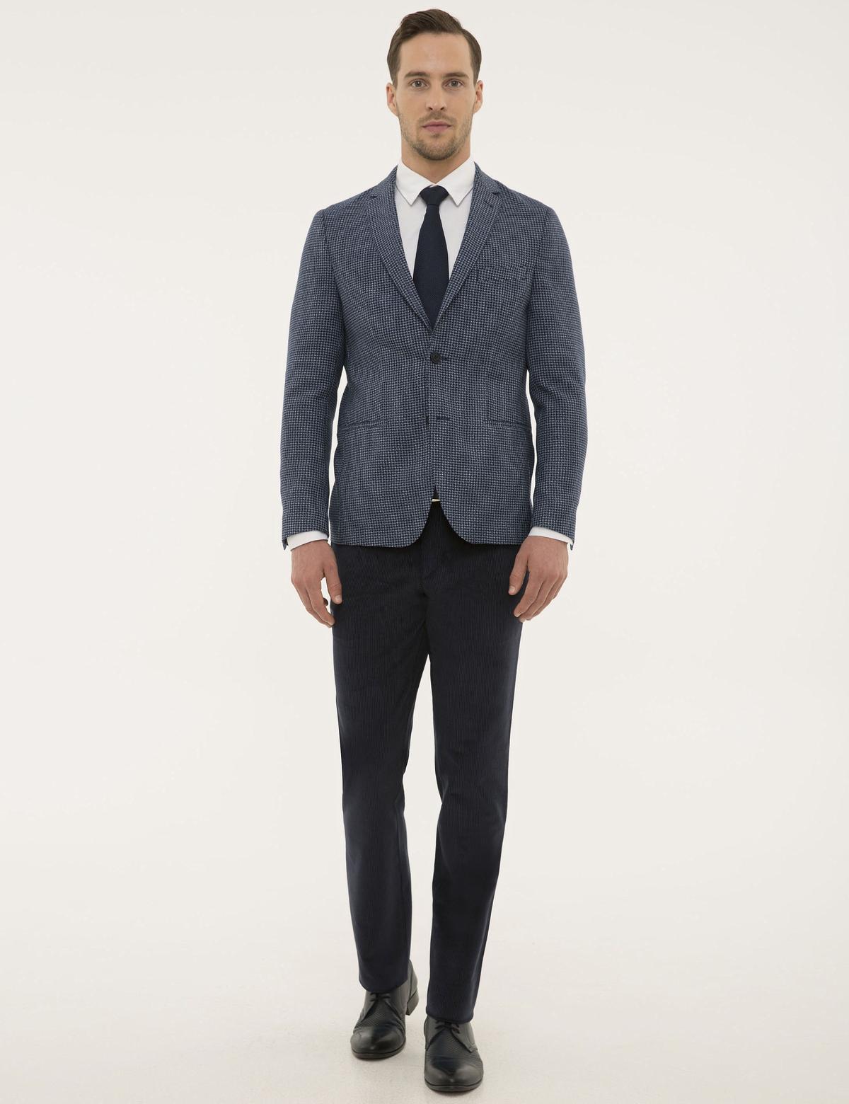 Lacivert Ekstra Slim Fit Ceket - 50197678008